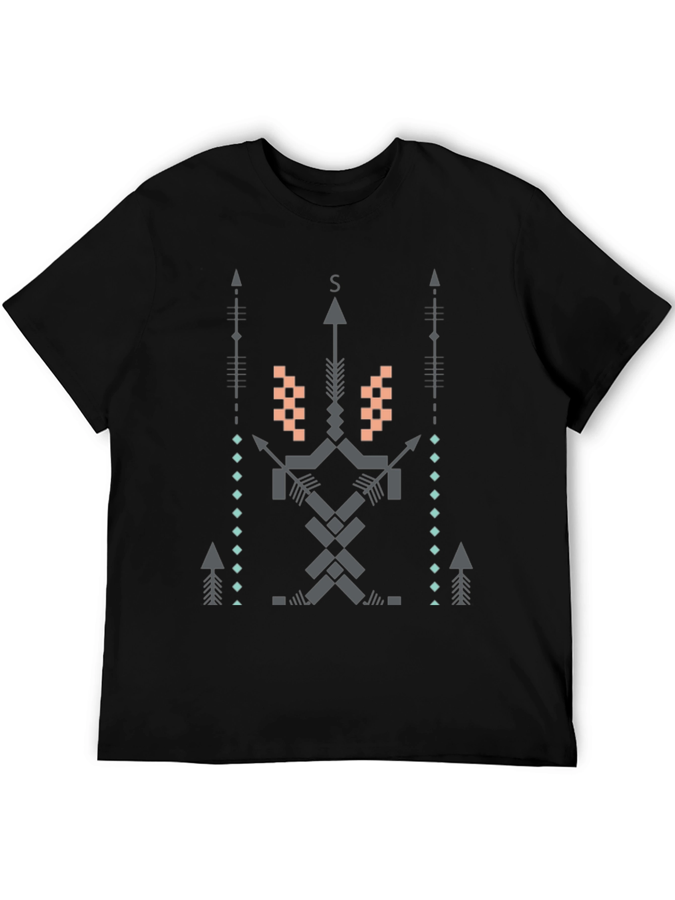 Geometric Arrow T-Shirt - Modern Tribal Design