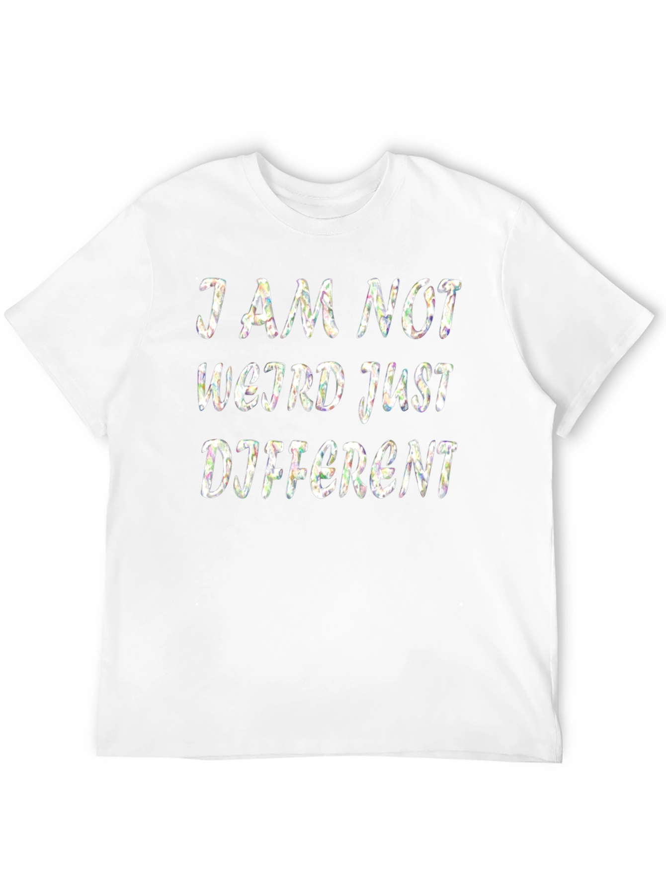 I Am Not Weird Just Different Black T-Shirt