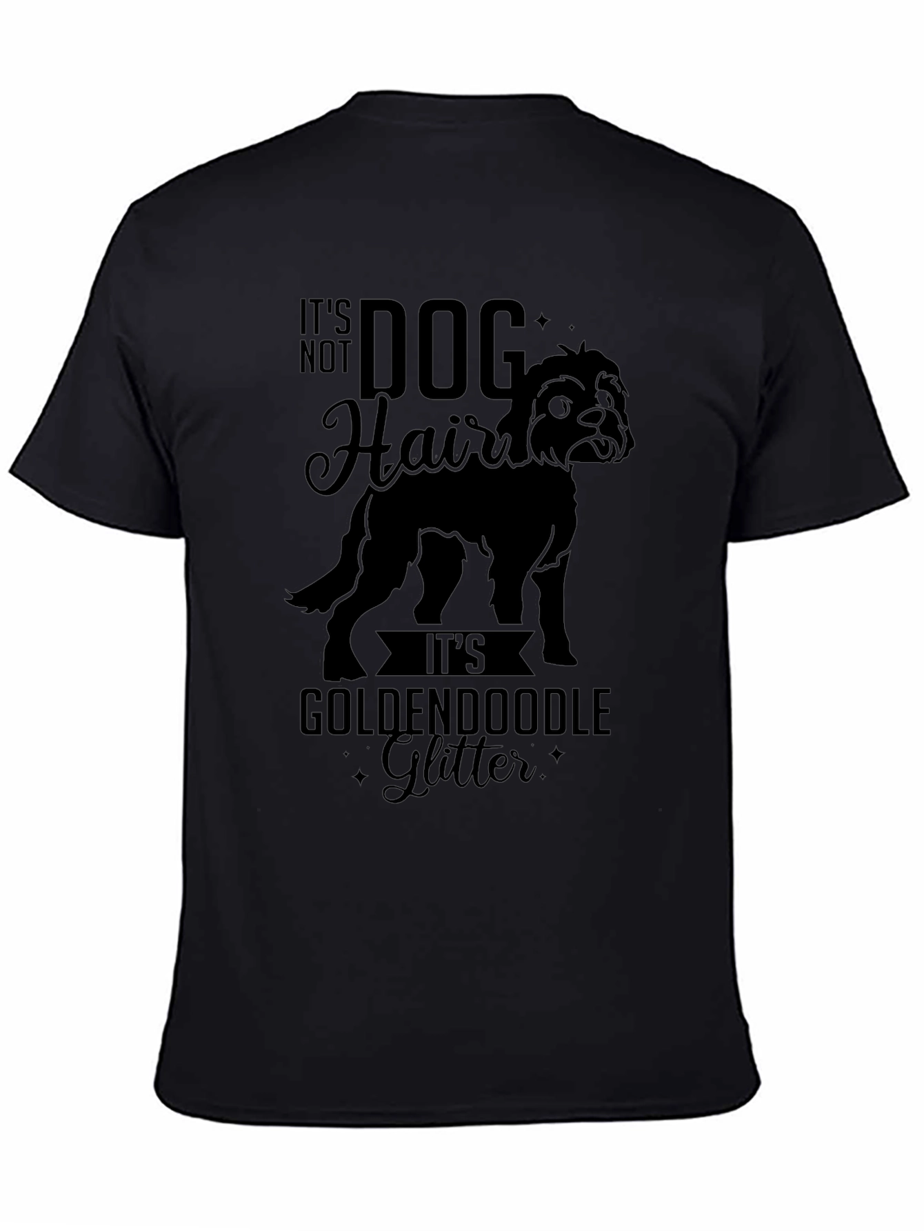 Dog Hair Golden Doodle Glitter Graphic Tee