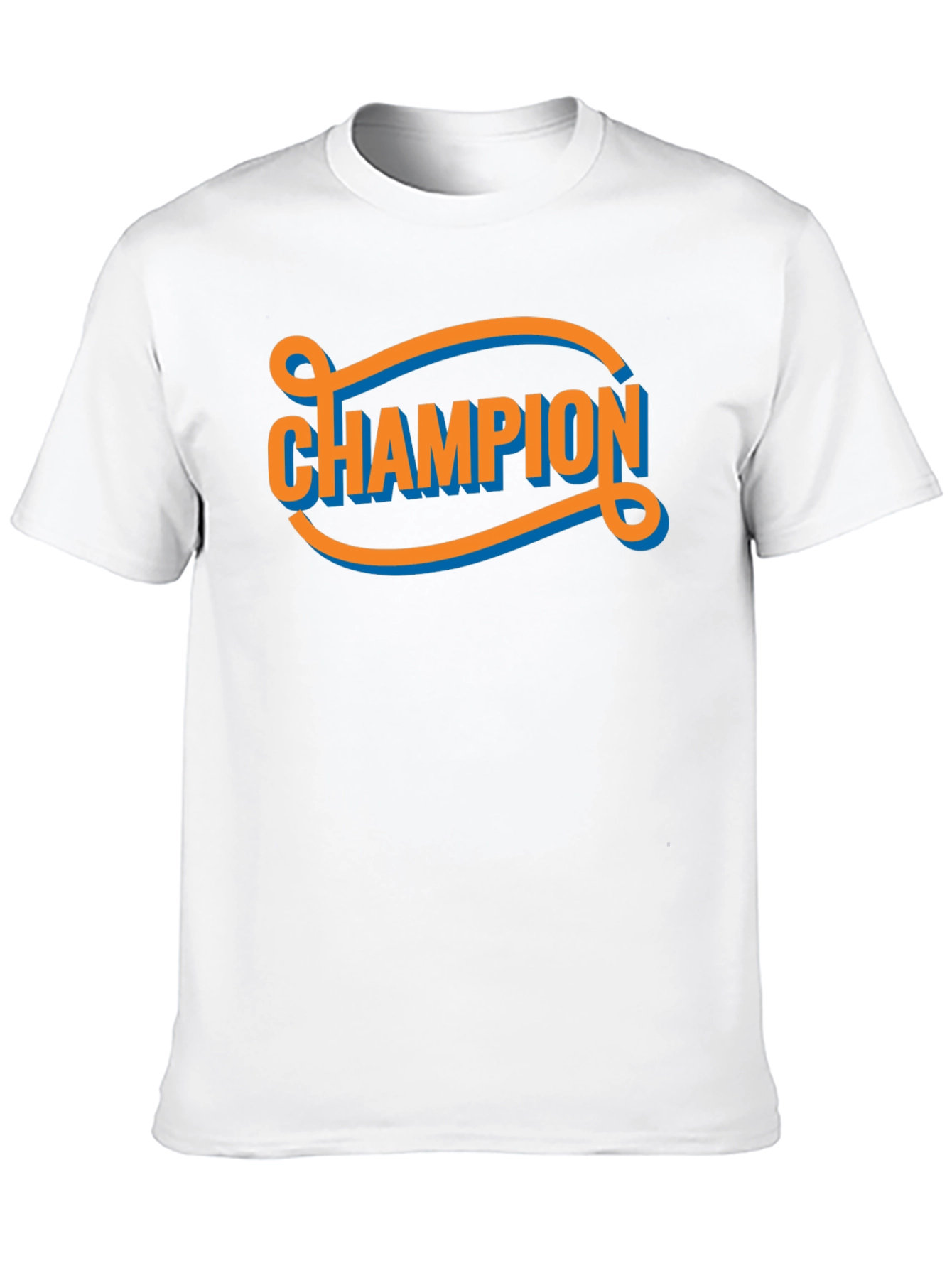 Champion Graphic Tee - Retro Style Black T-Shirt