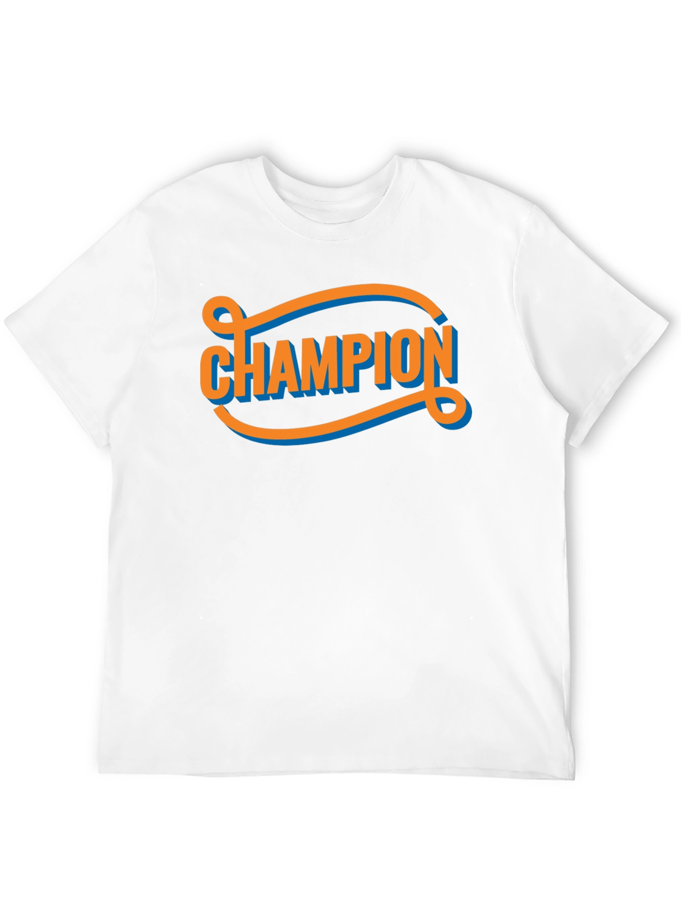 Champion Graphic Tee - Retro Style Black T-Shirt