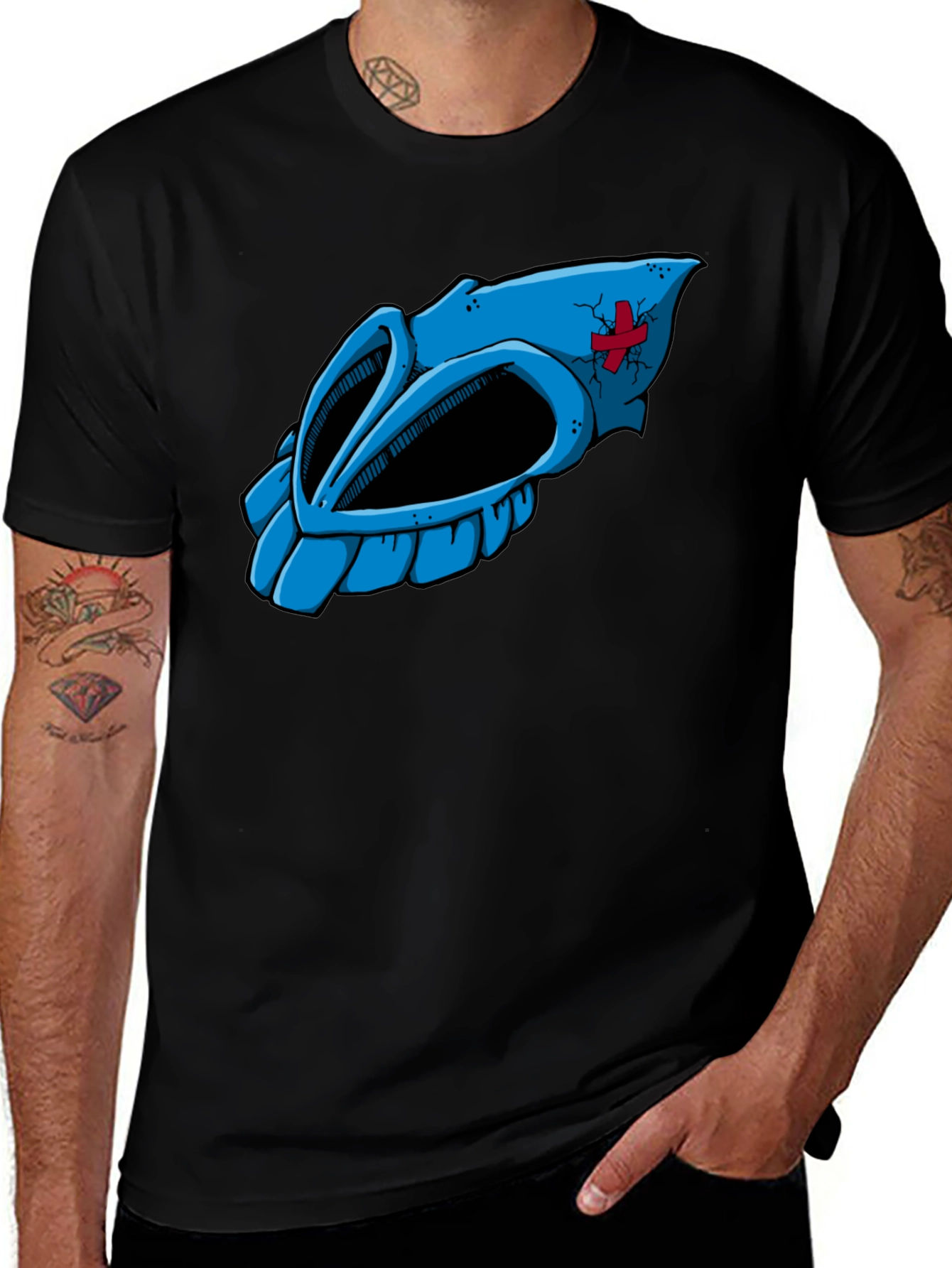 Cartoon Skull Graphic Tee
