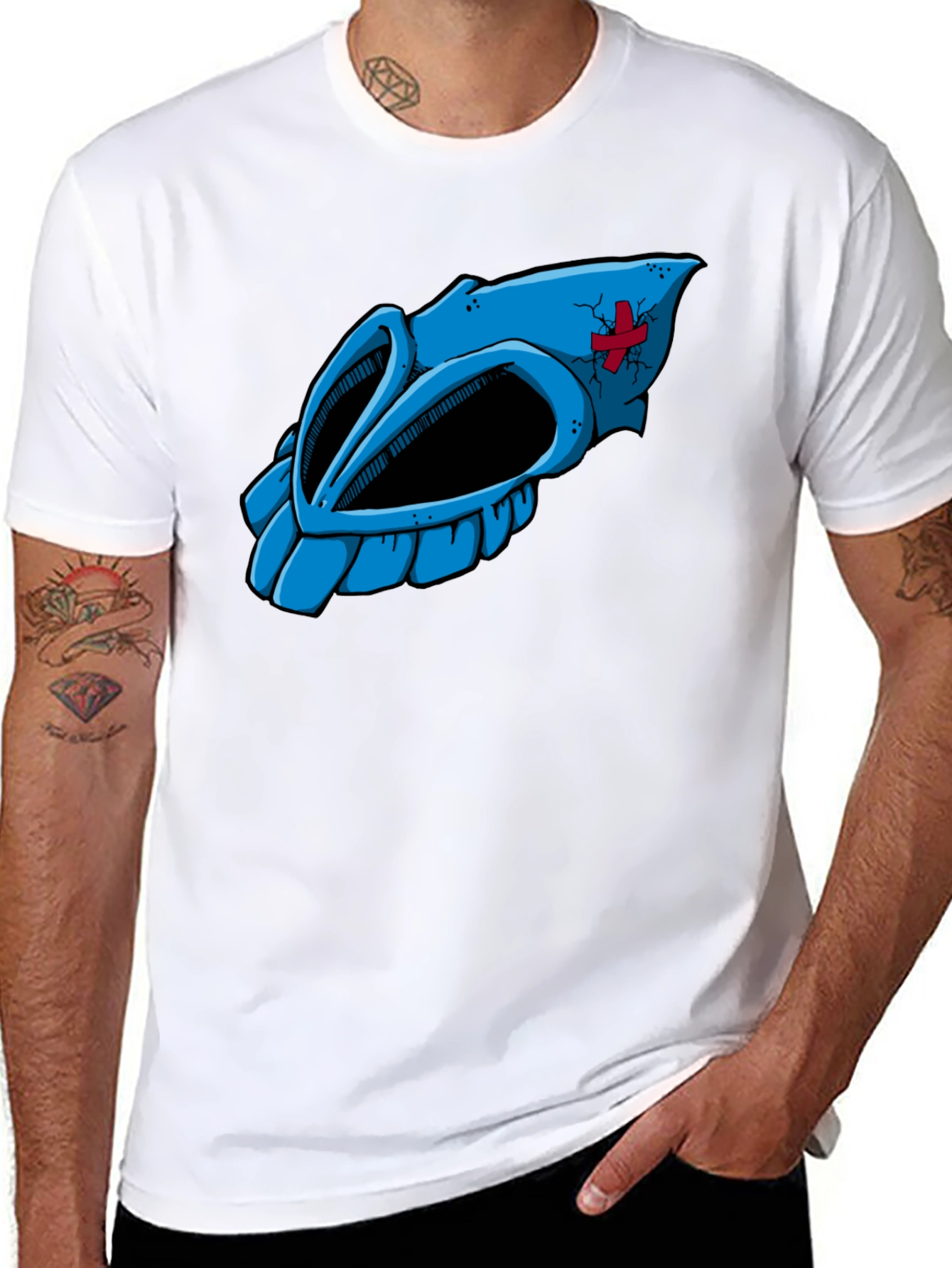 Cartoon Skull Graphic Tee