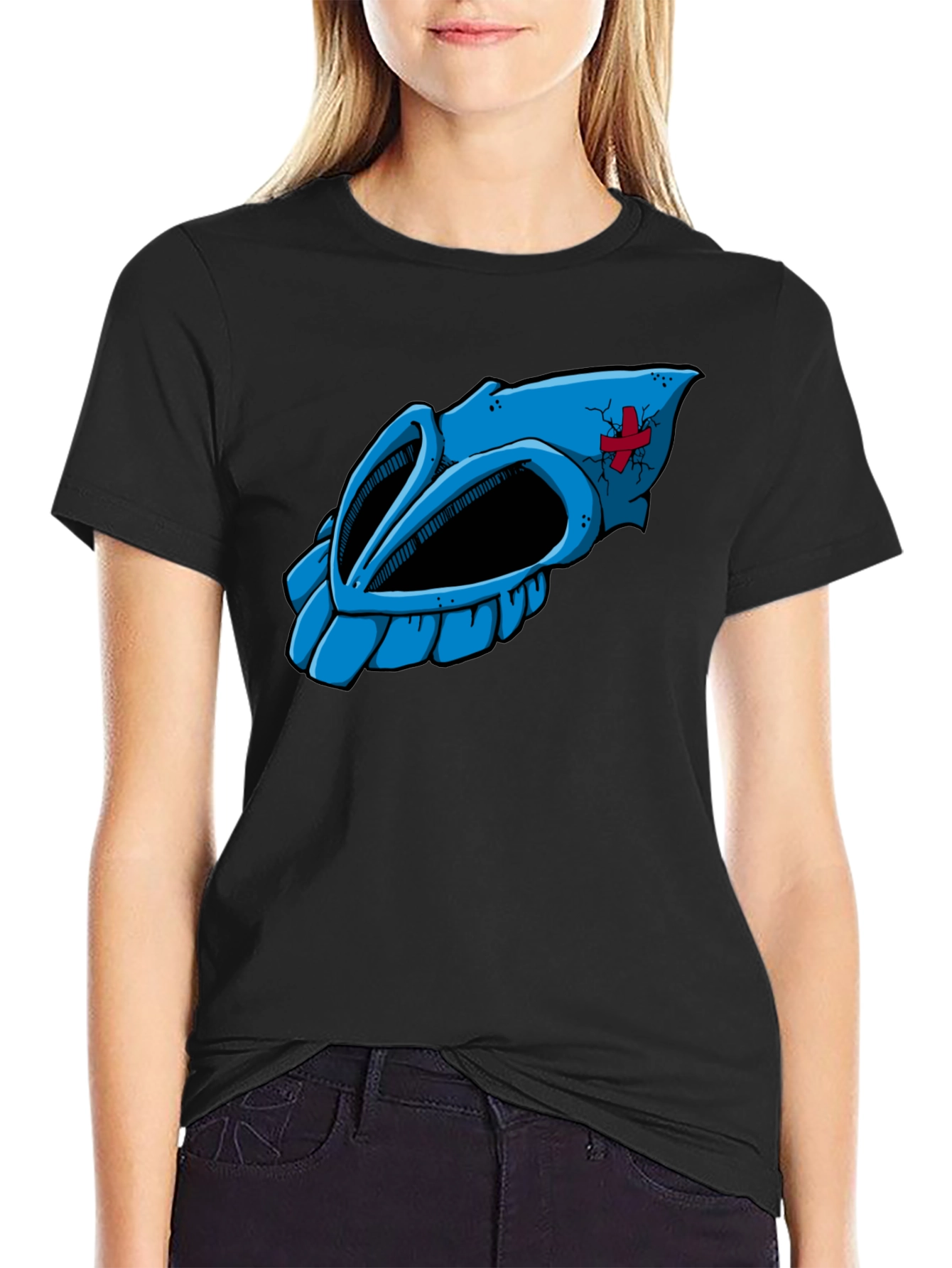 Cartoon Skull Graphic Tee
