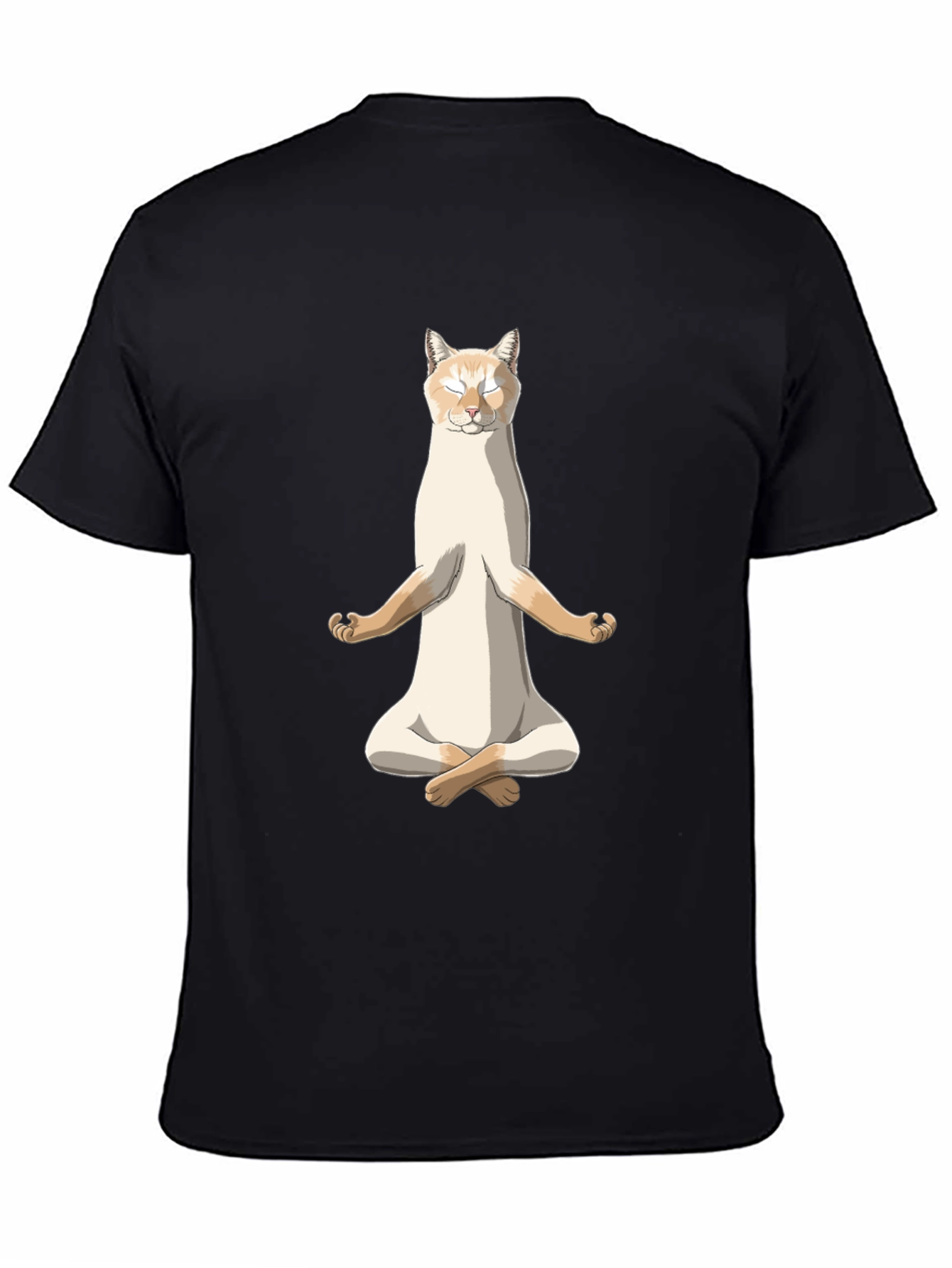 Zen Cat T-Shirt - Meditating Feline Tee