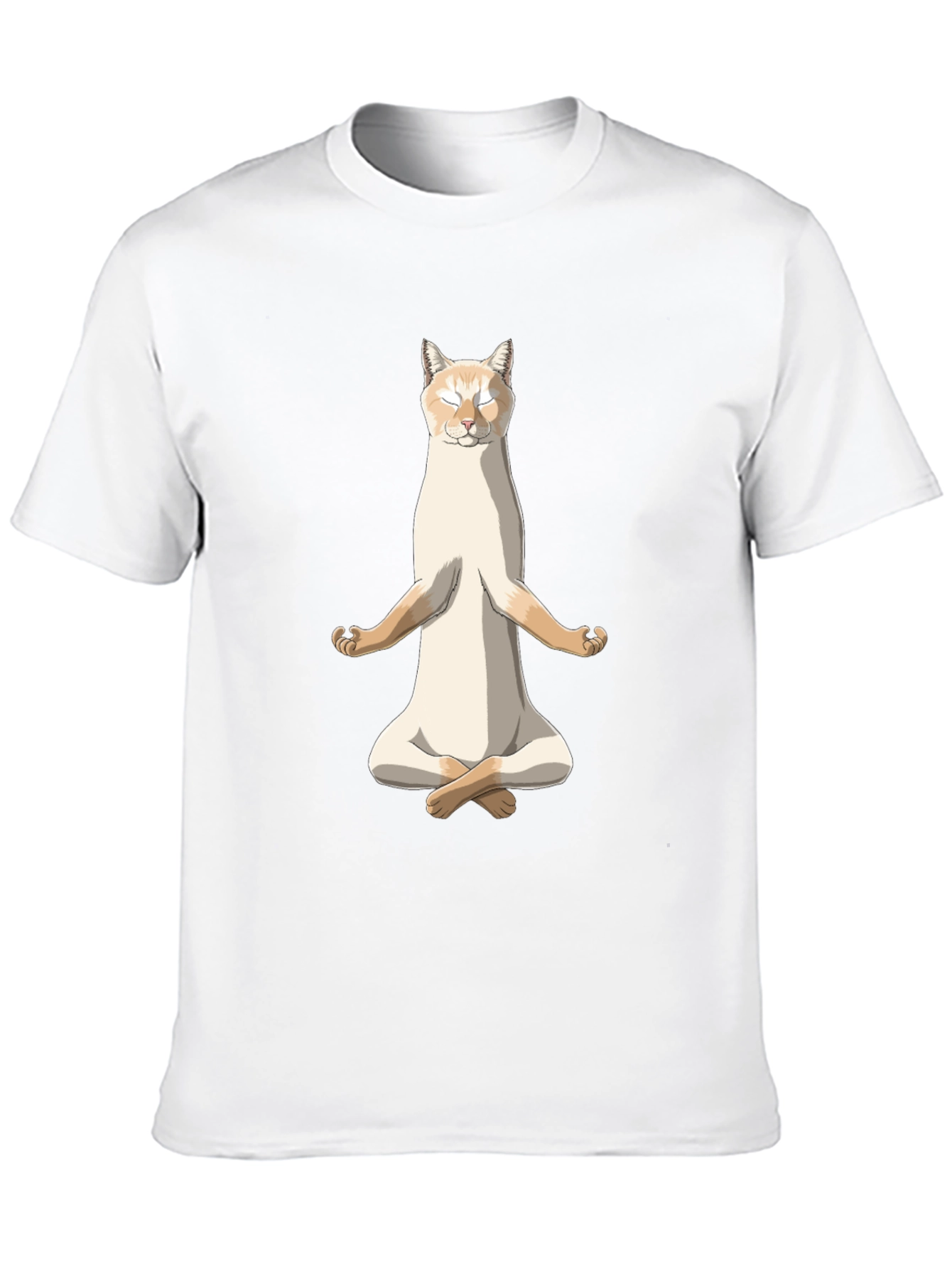 Zen Cat T-Shirt - Meditating Feline Tee
