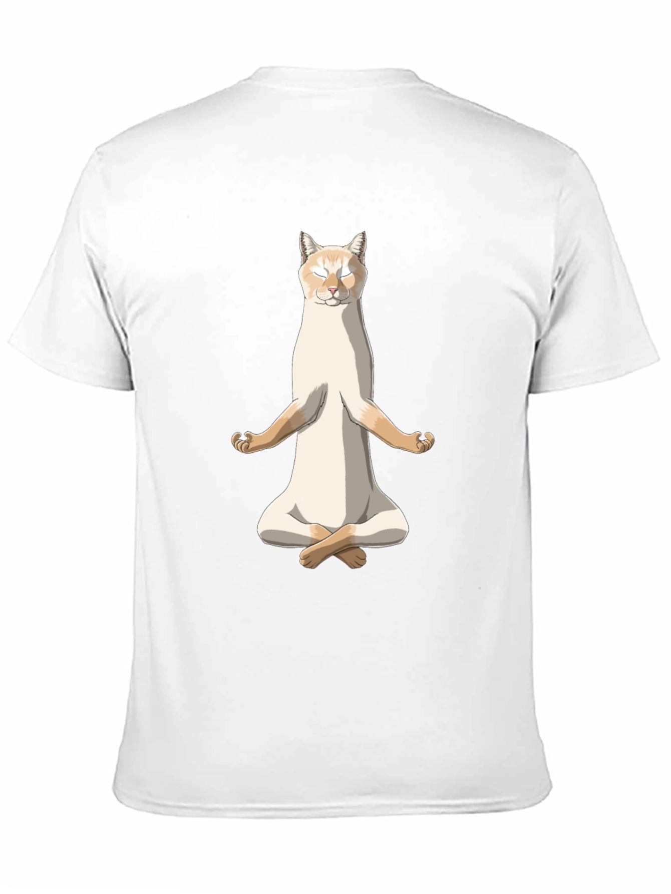 Zen Cat T-Shirt - Meditating Feline Tee