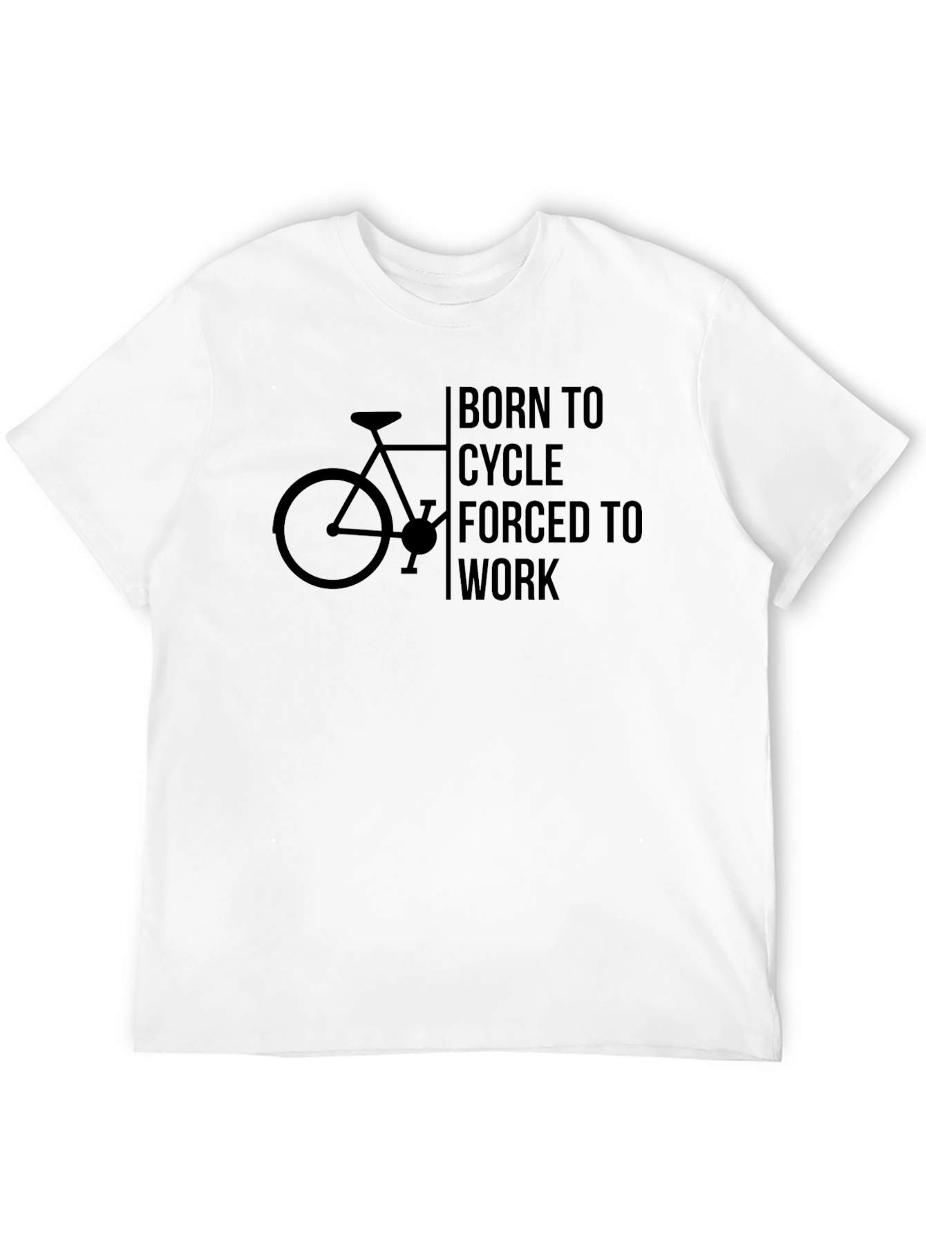 Born to Cycle T-Shirt - Black Cotton Blend