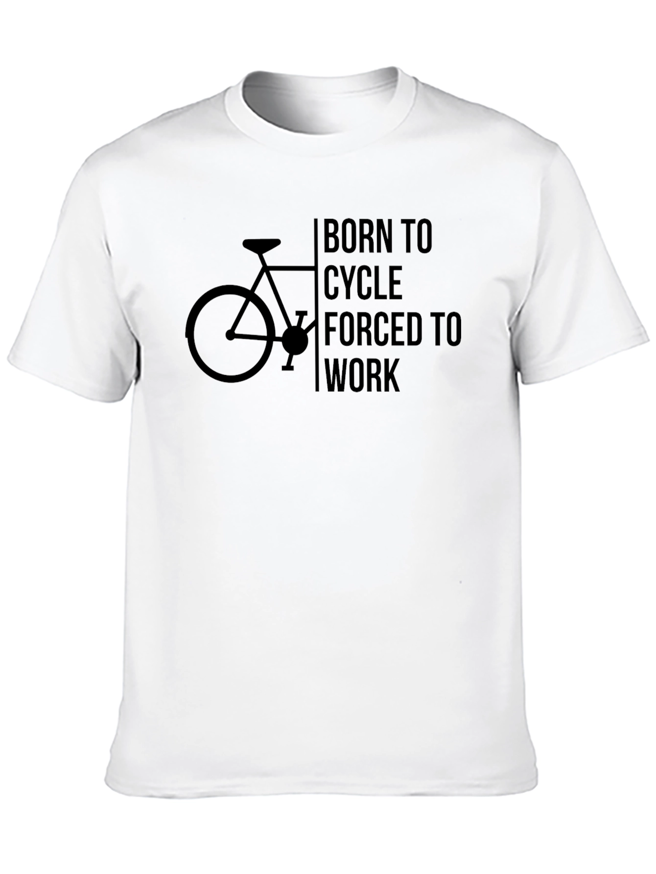 Born to Cycle T-Shirt - Black Cotton Blend