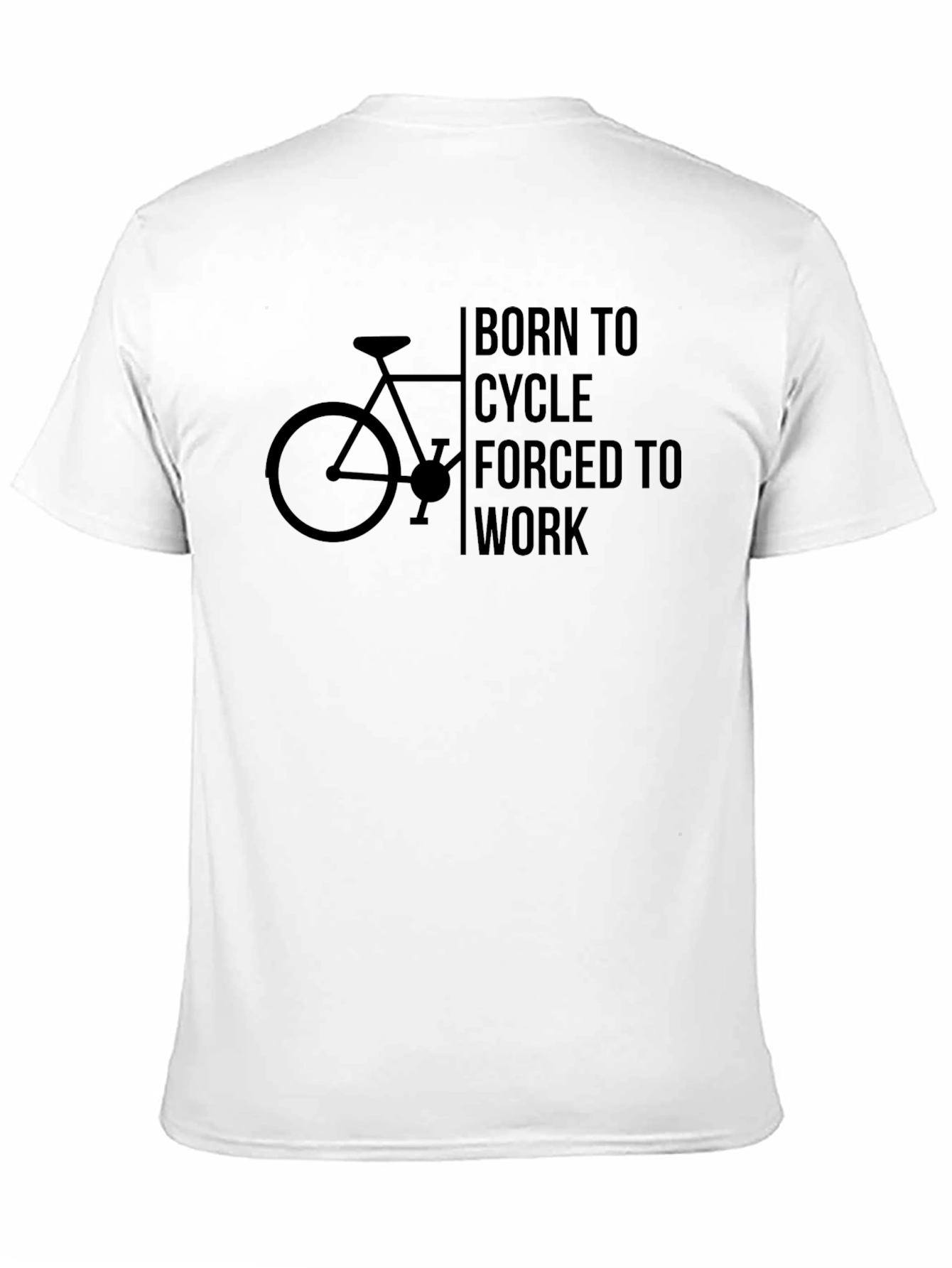 Born to Cycle T-Shirt - Black Cotton Blend