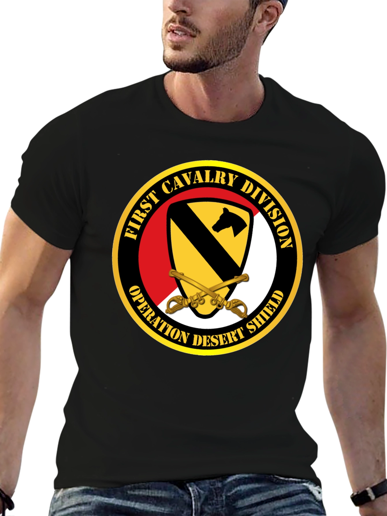 First Cavalry Division Operation Desert Shield T-Shirt