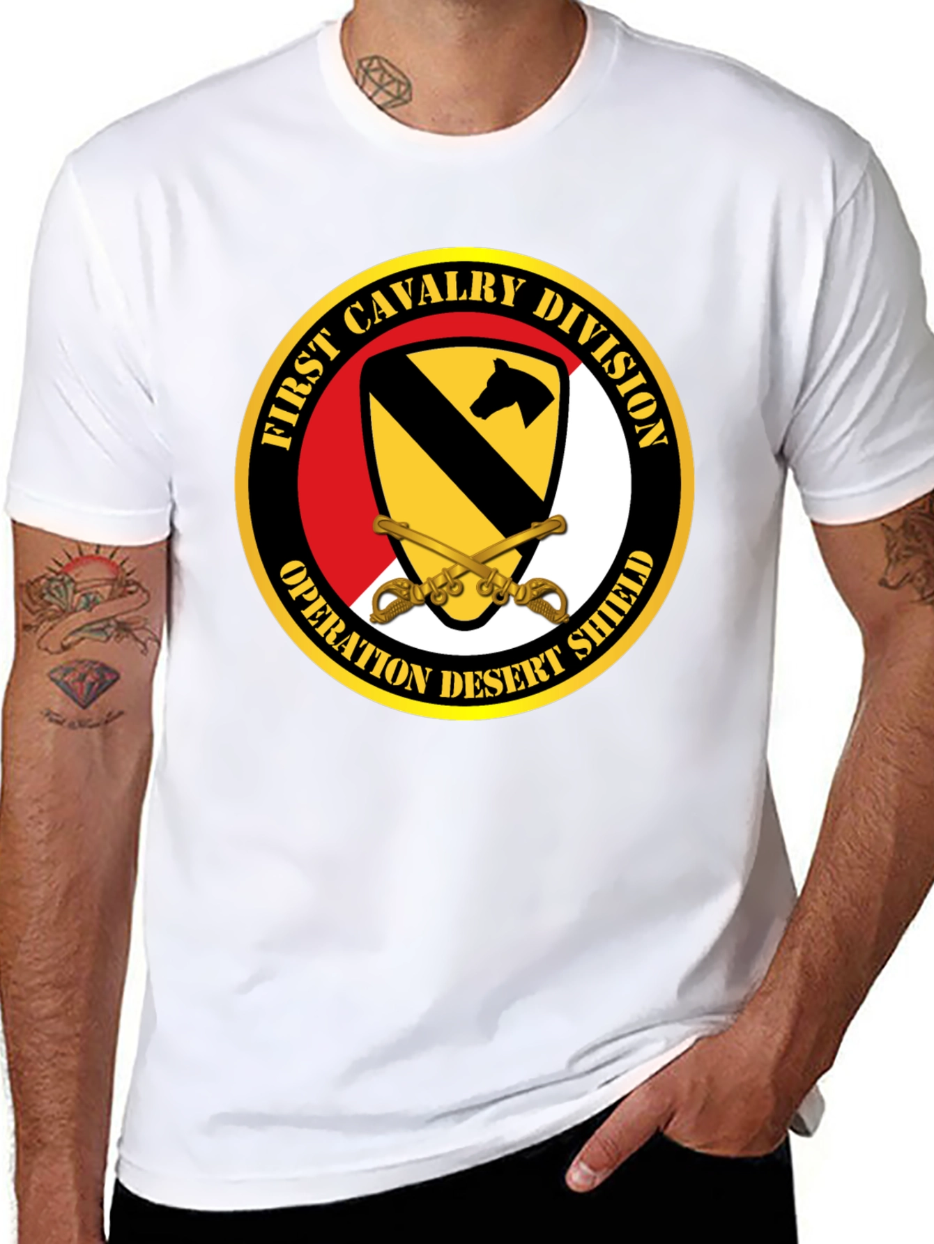 First Cavalry Division Operation Desert Shield T-Shirt