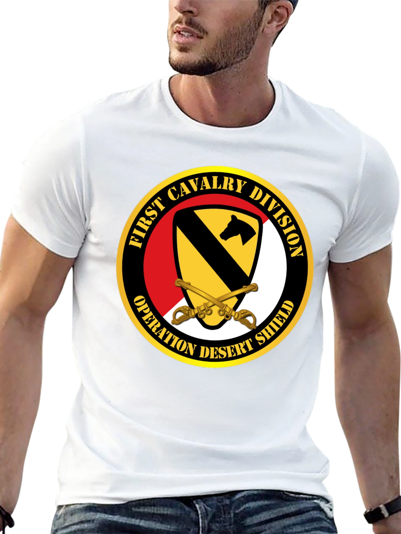 First Cavalry Division Operation Desert Shield T-Shirt