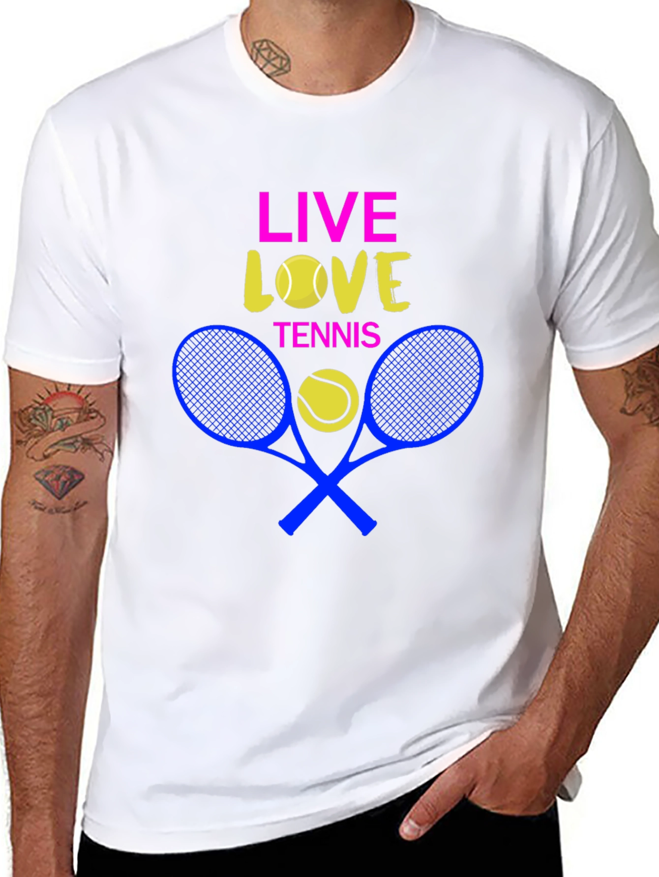 Live Love Tennis Graphic T-Shirt