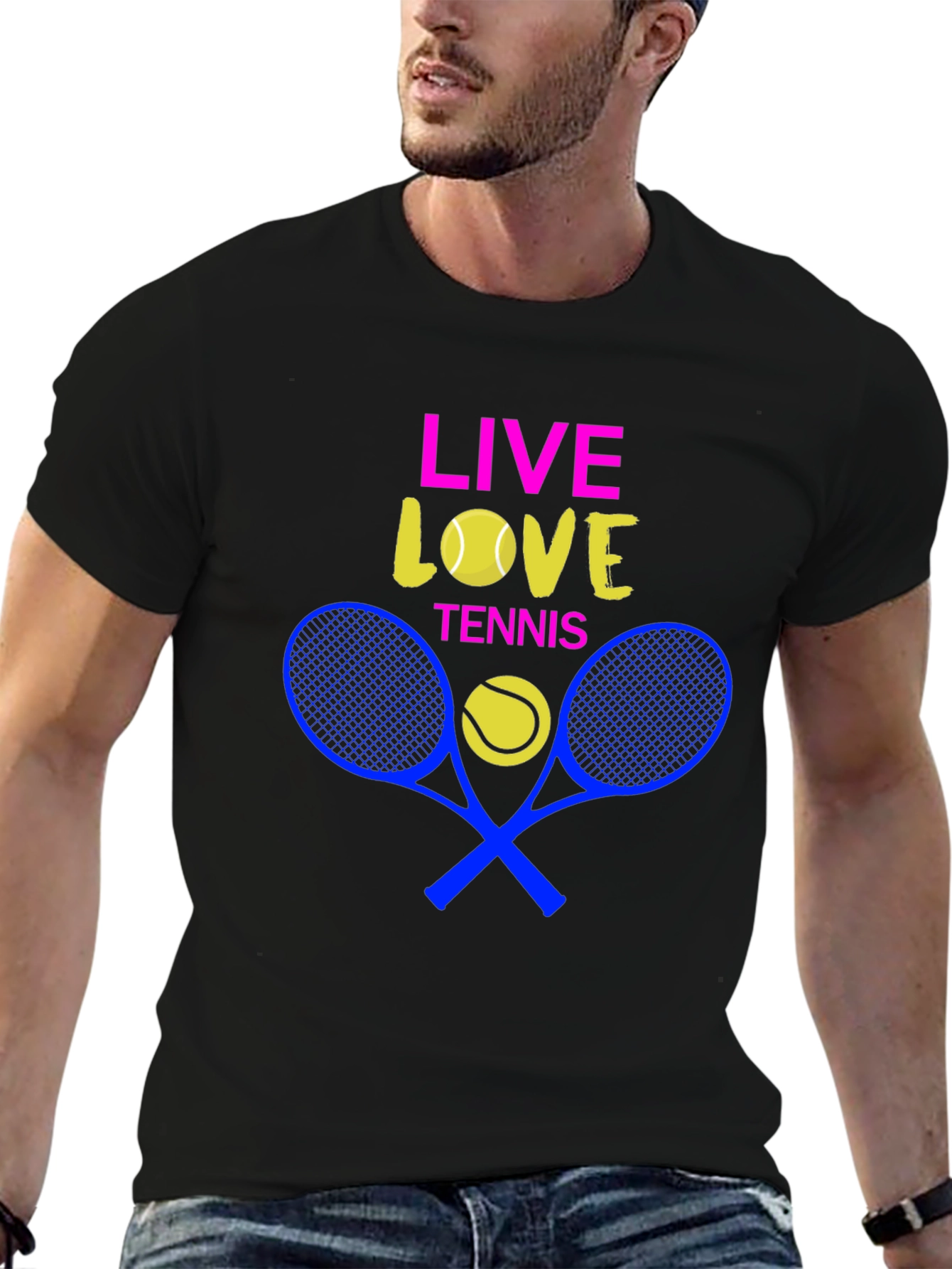 Live Love Tennis Graphic T-Shirt