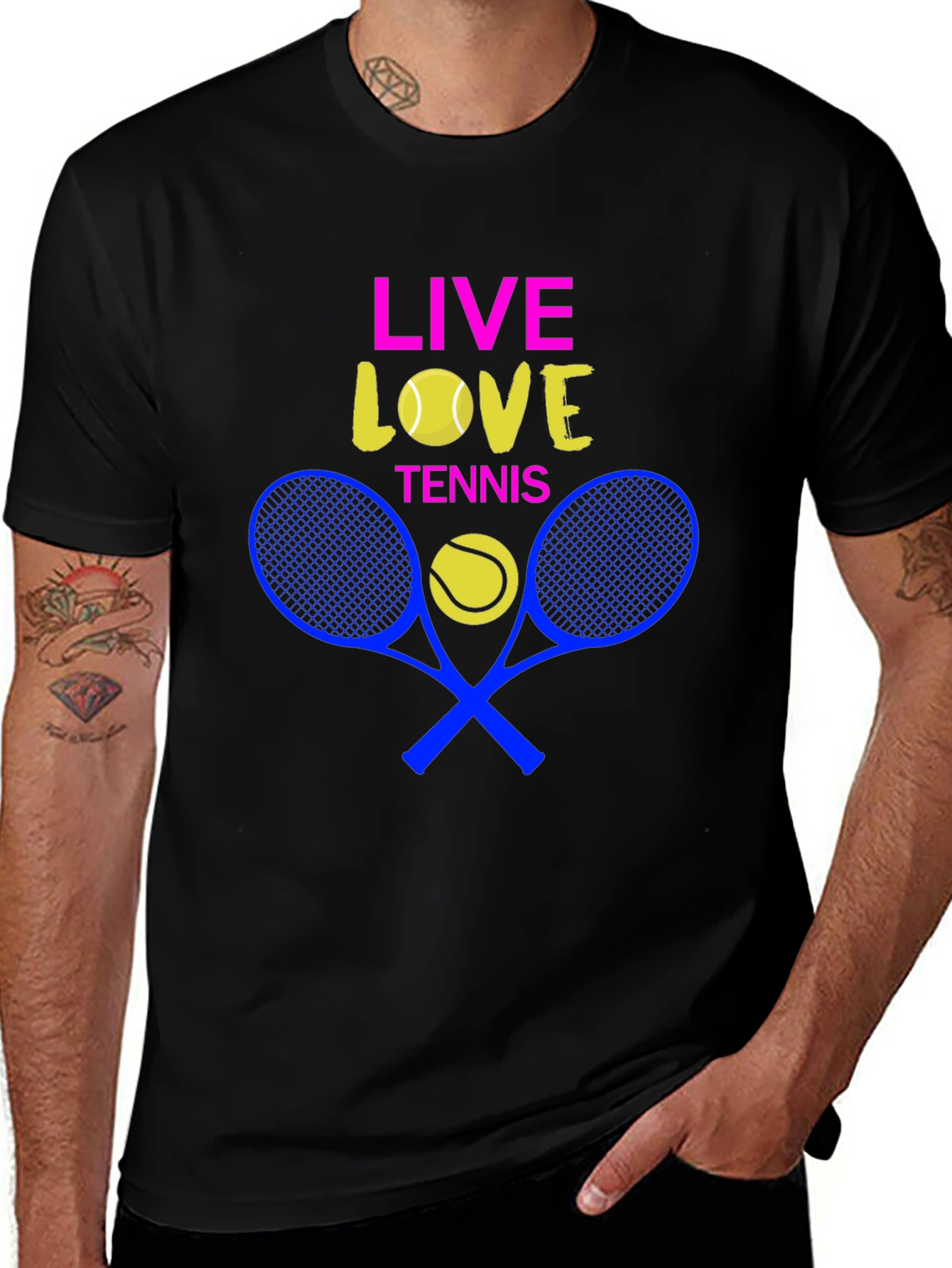 Live Love Tennis Graphic T-Shirt