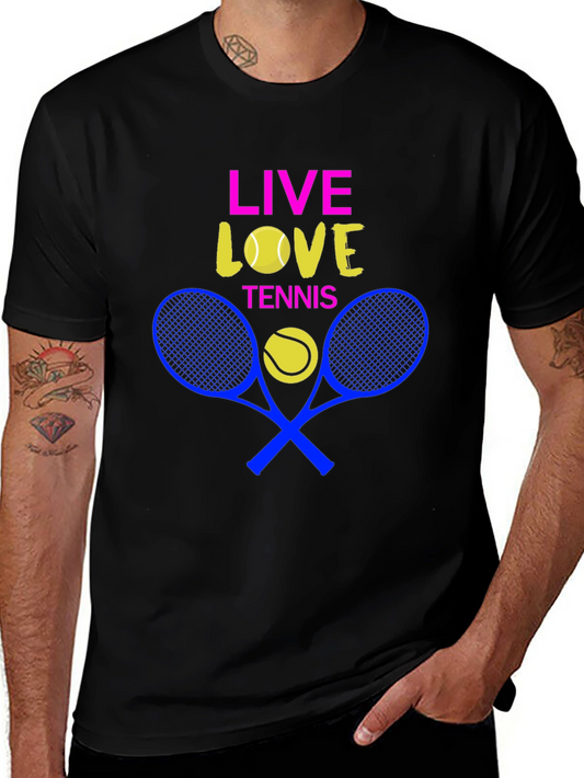 Live Love Tennis Graphic T-Shirt