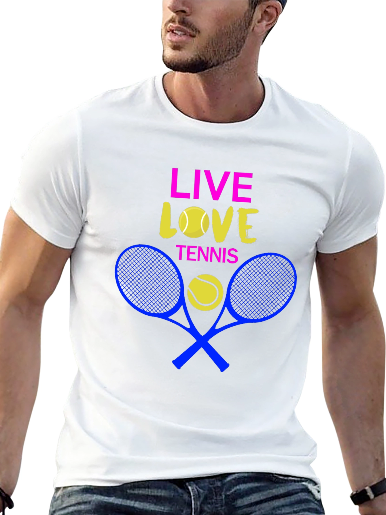 Live Love Tennis Graphic T-Shirt