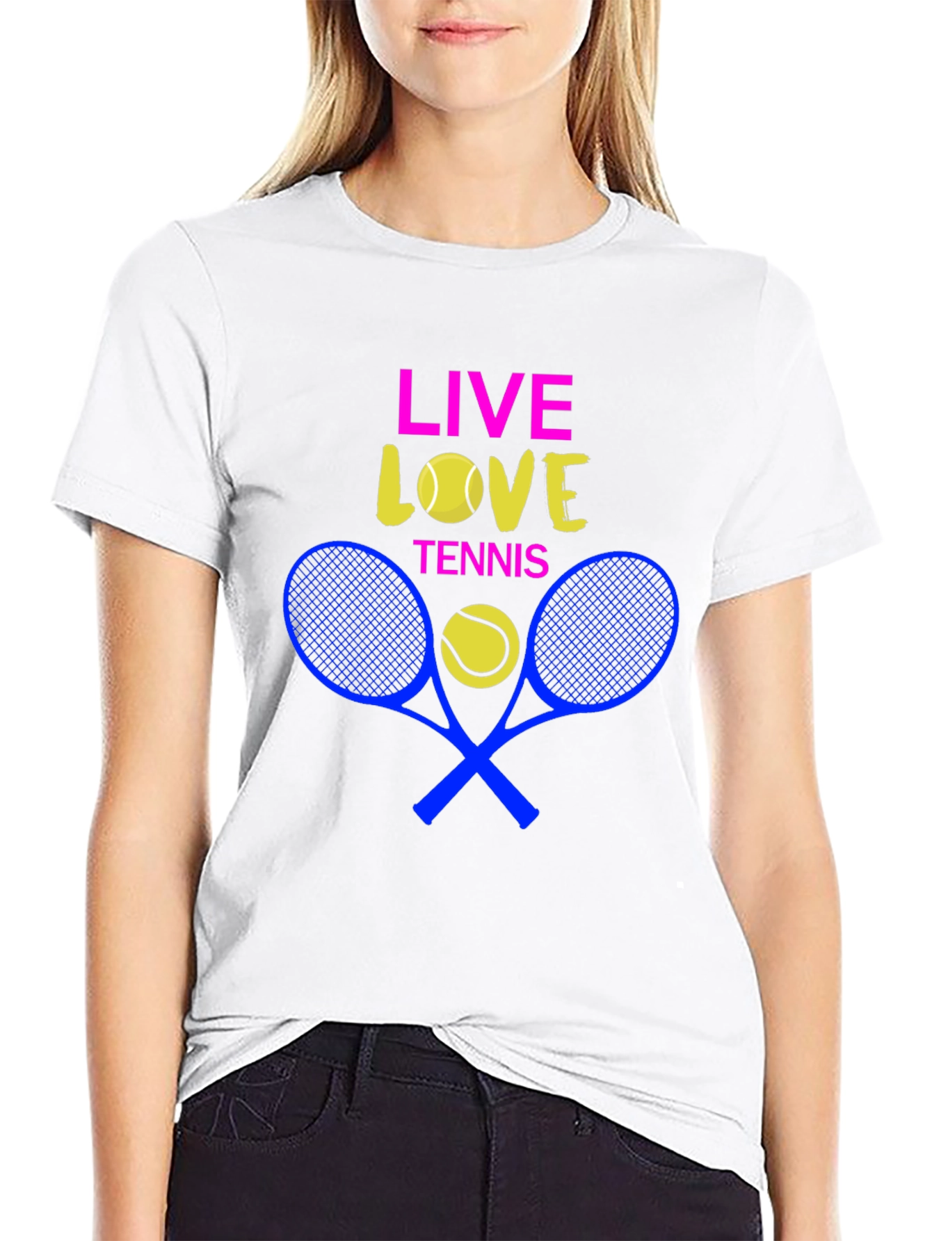 Live Love Tennis Graphic T-Shirt