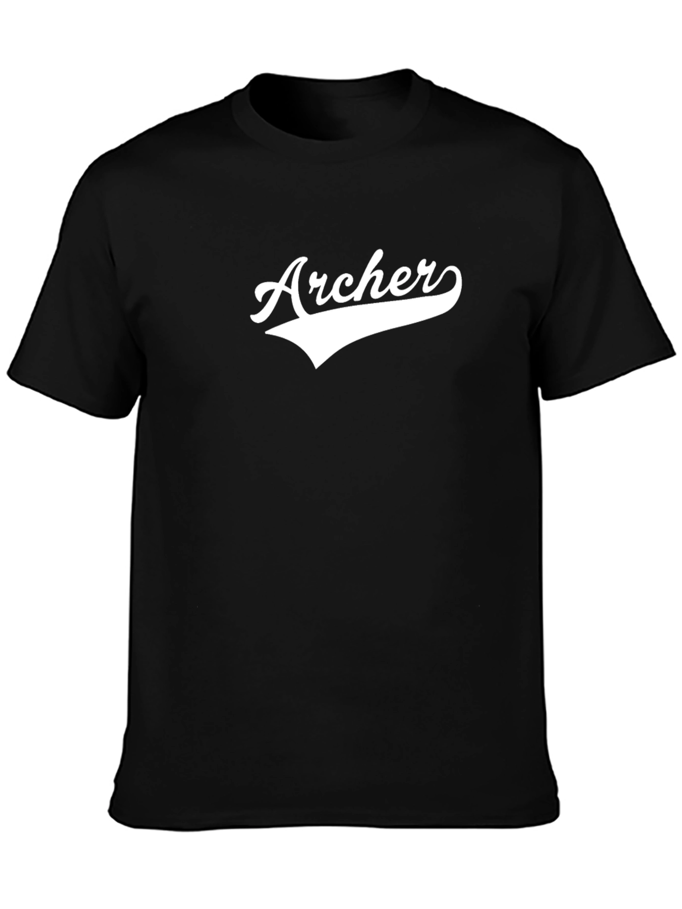 Archer Graphic Print Black T-Shirt