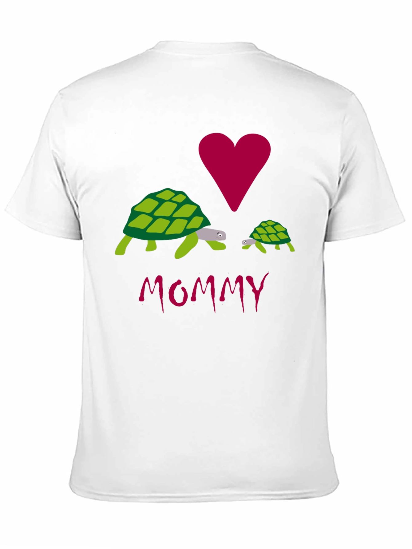 I Love Mommy Turtles Graphic Tee - Black