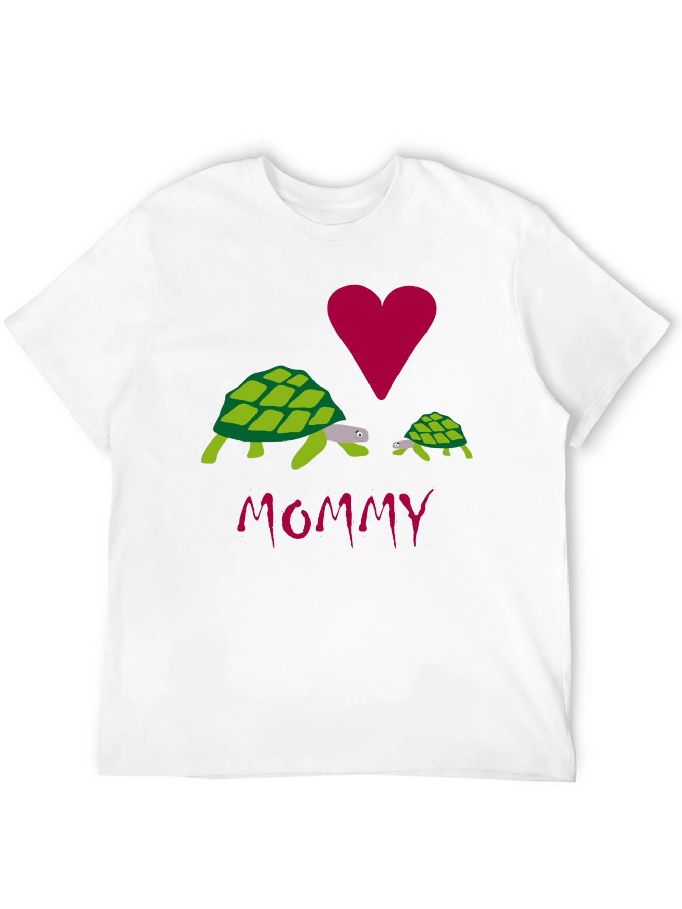 I Love Mommy Turtles Graphic Tee - Black