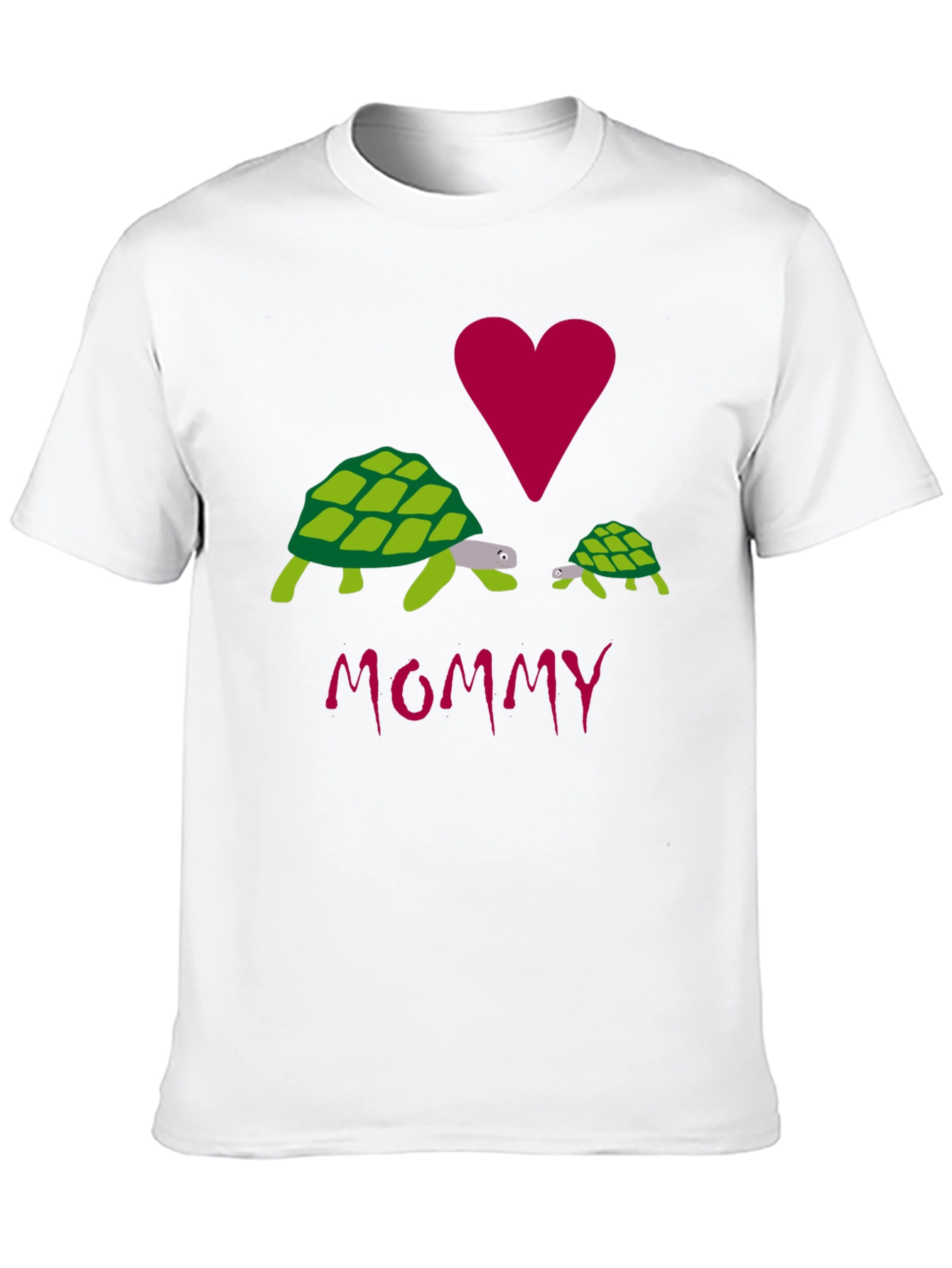 I Love Mommy Turtles Graphic Tee - Black