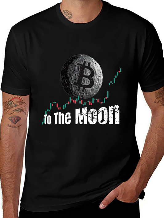 Bitcoin to the Moon T-Shirt - Crypto Trading Tee