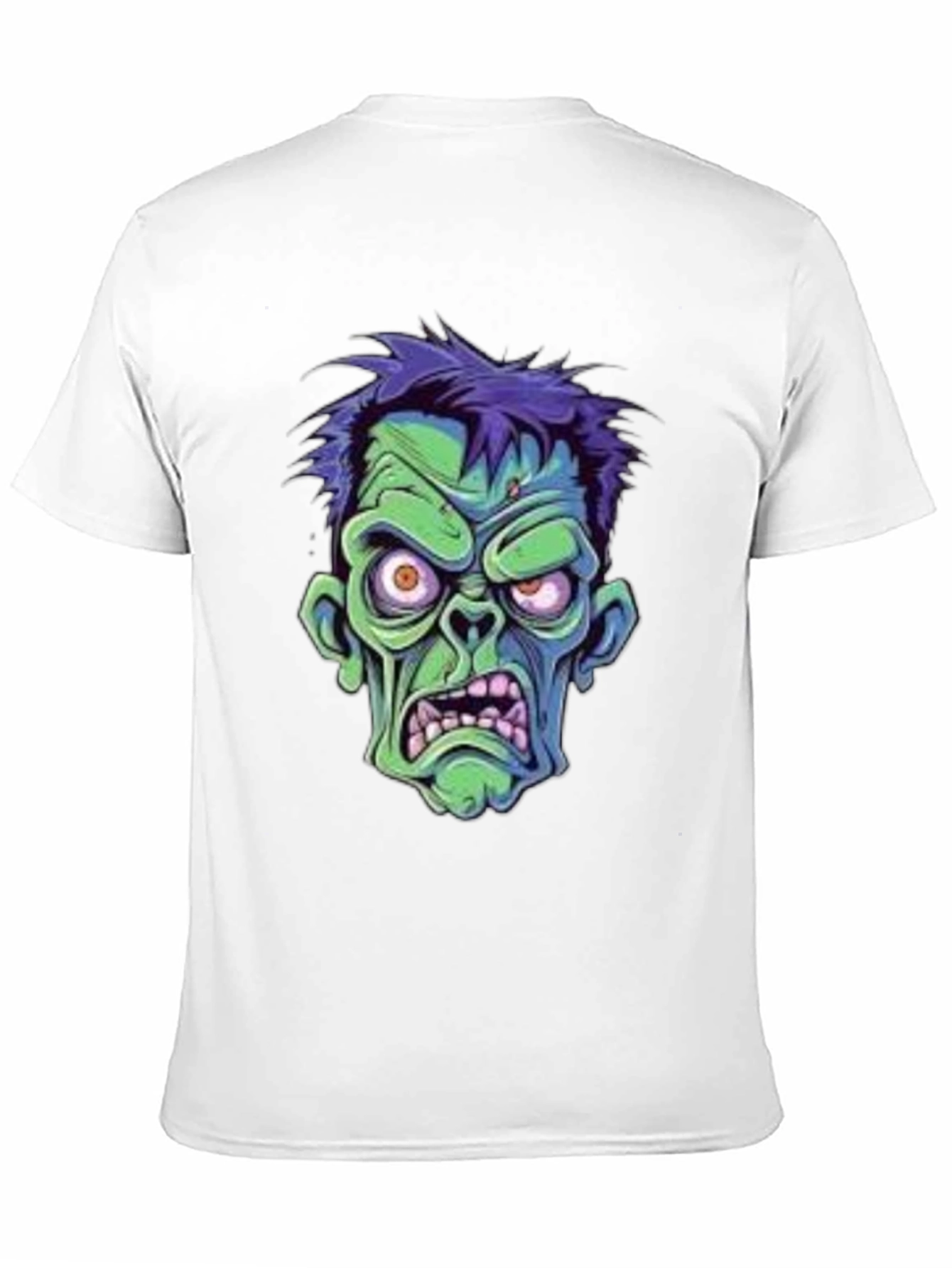Zombie Cartoon Graphic Black T-Shirt