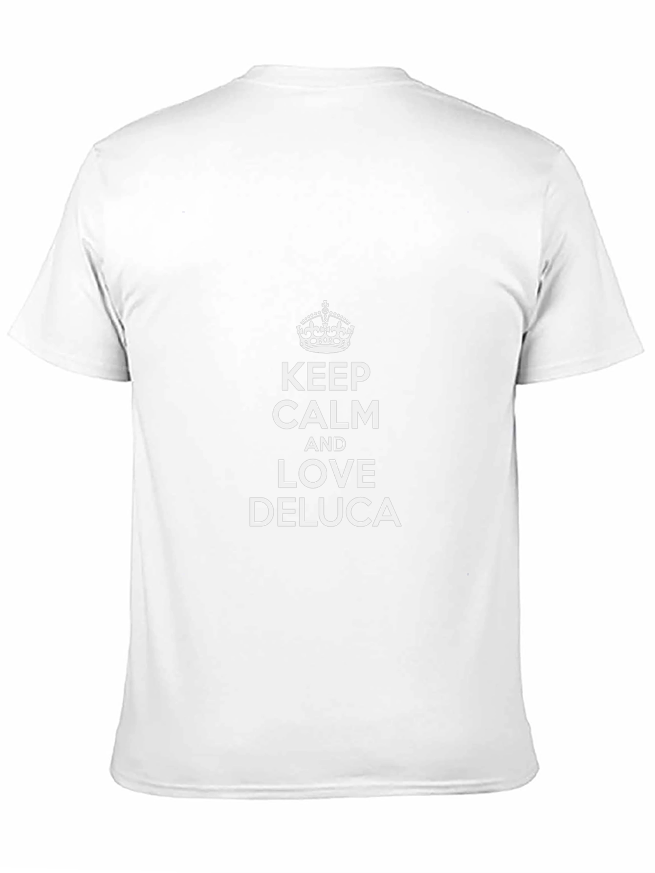 Keep Calm and Love Deluca Black T-Shirt