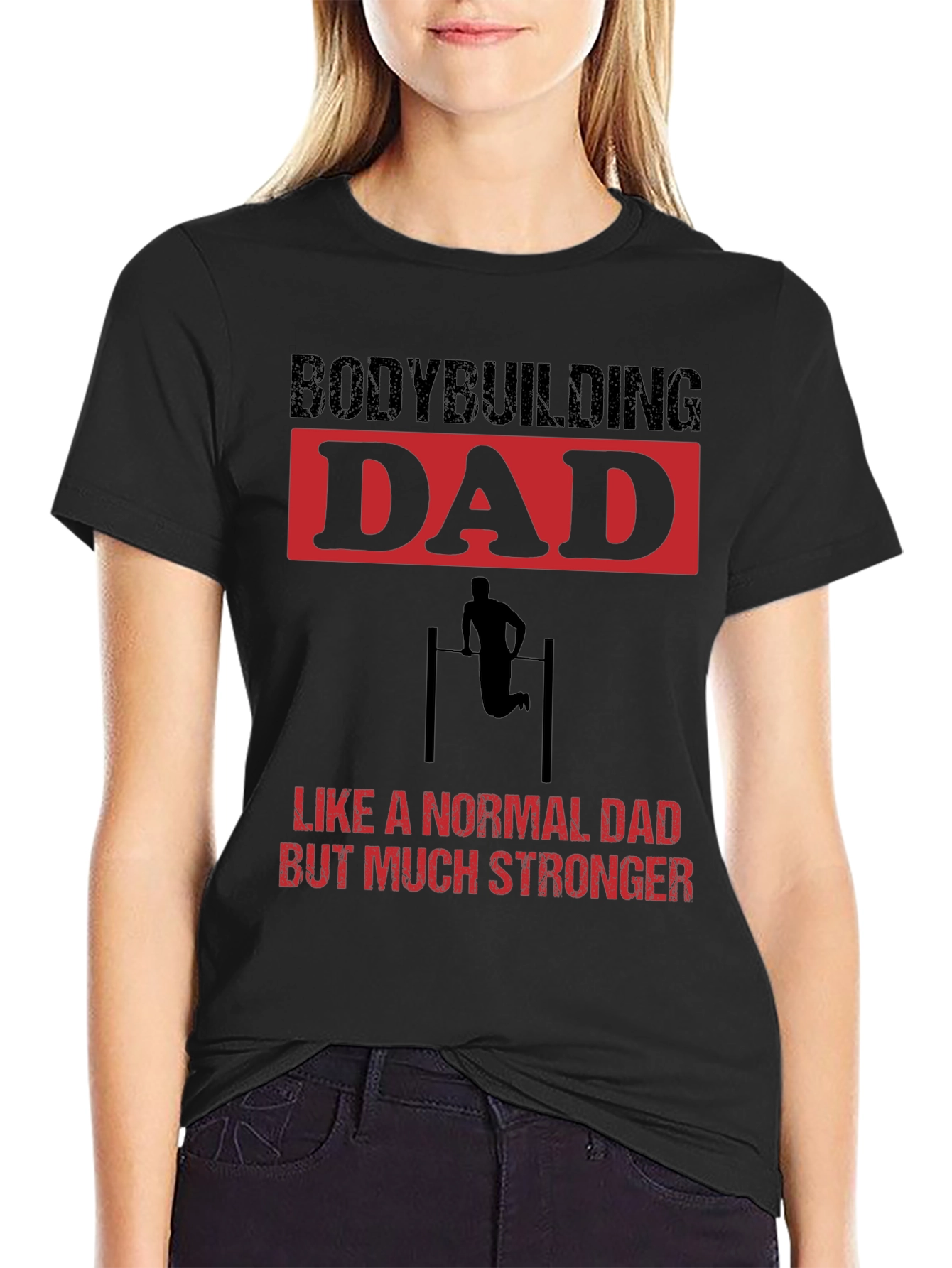 Bodybuilding Dad T-Shirt - Strong Dad Gift