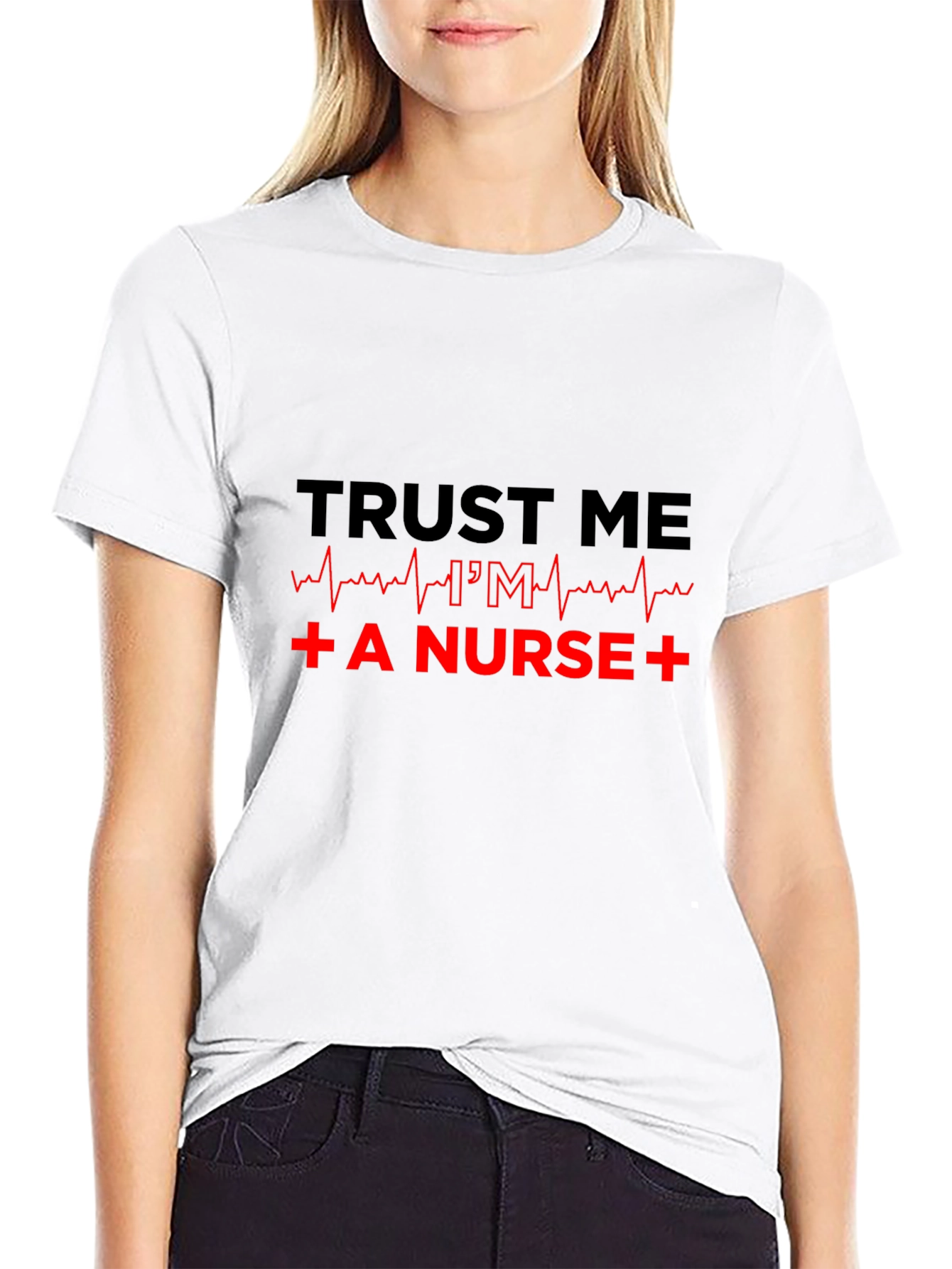 Trust Me Im a Nurse Black T-Shirt