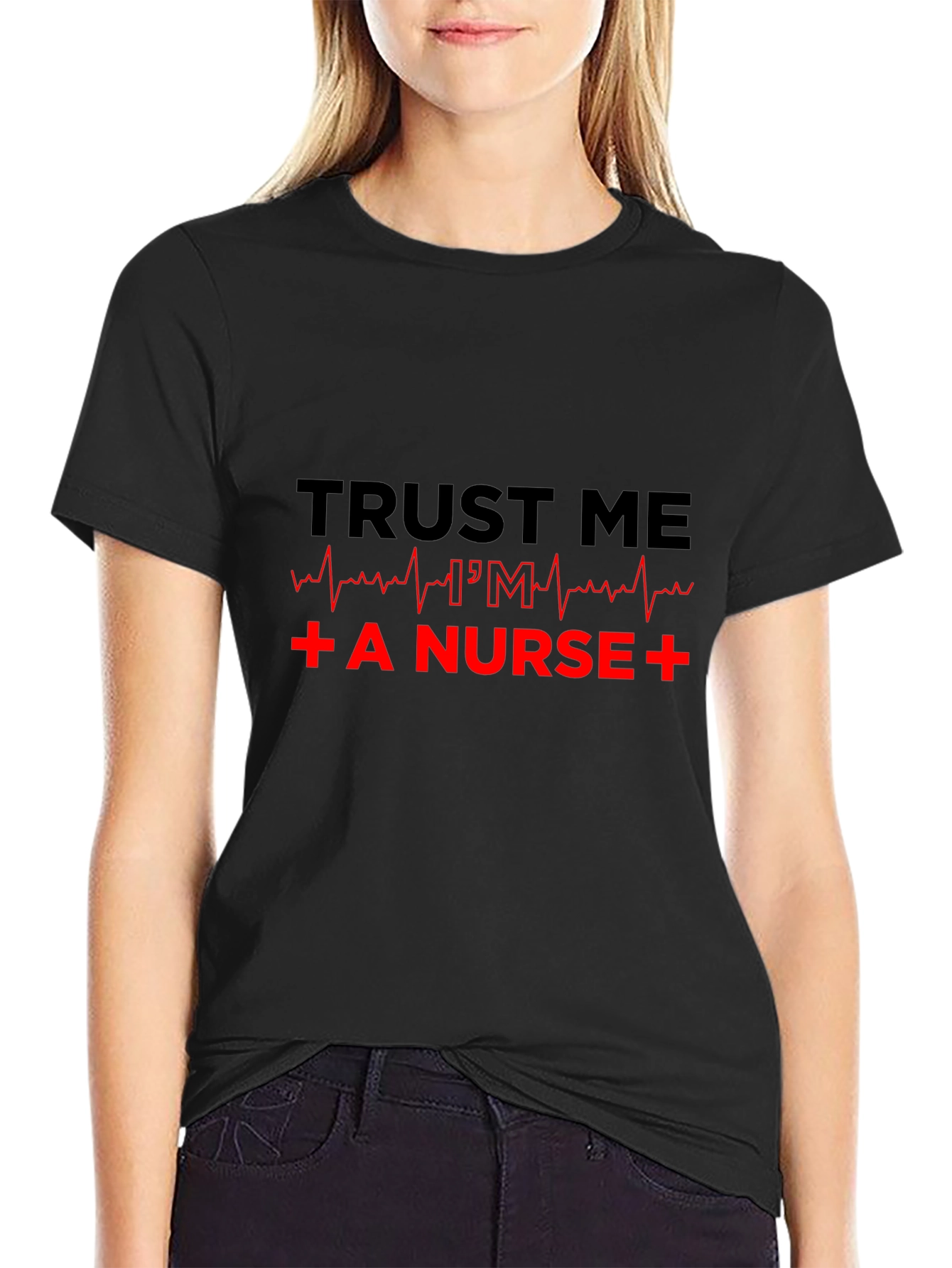 Trust Me Im a Nurse Black T-Shirt