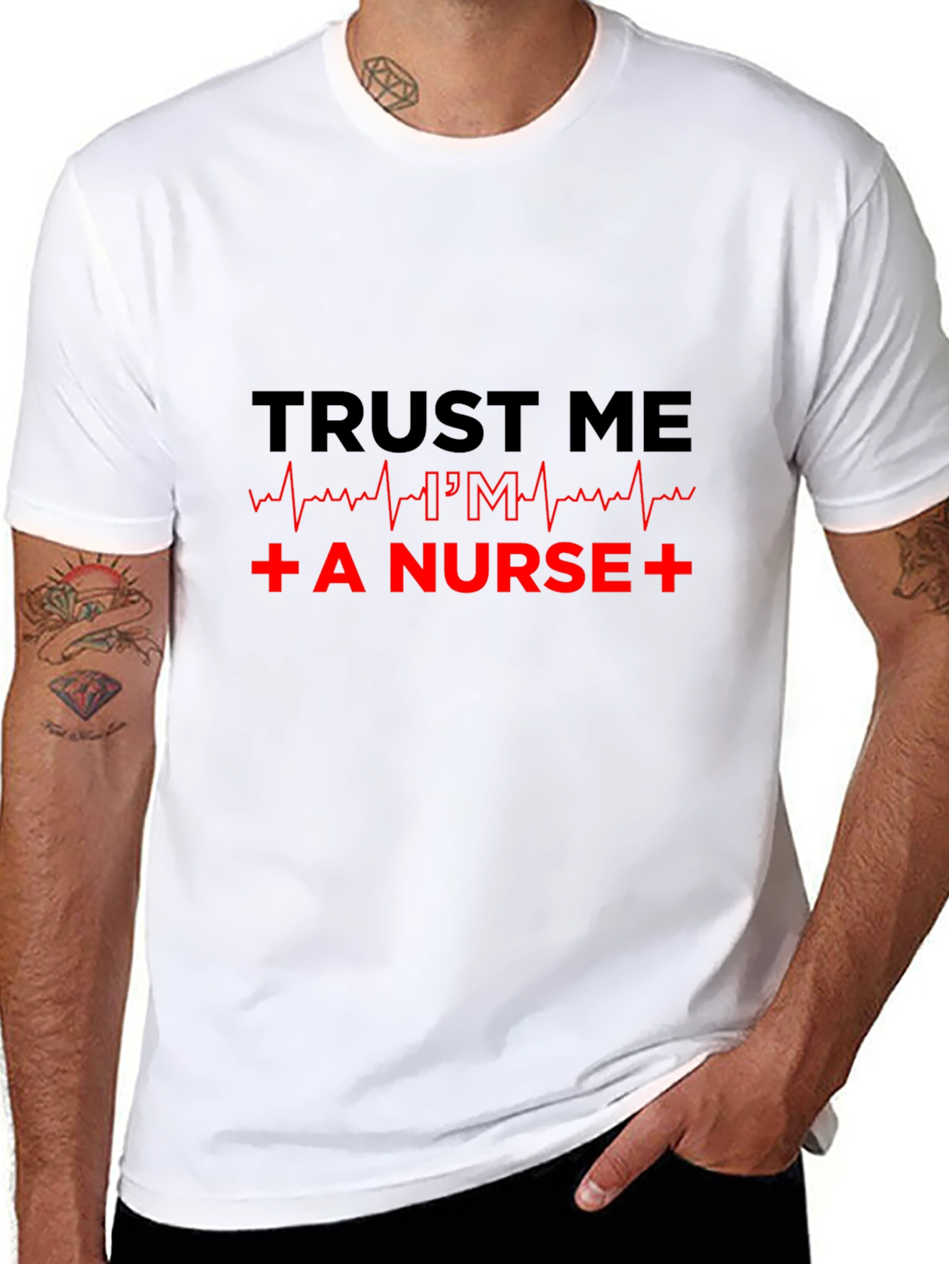 Trust Me Im a Nurse Black T-Shirt