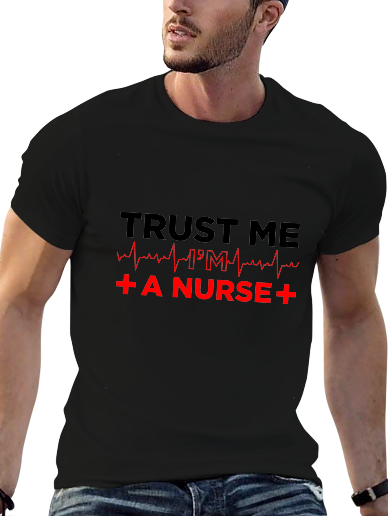 Trust Me Im a Nurse Black T-Shirt