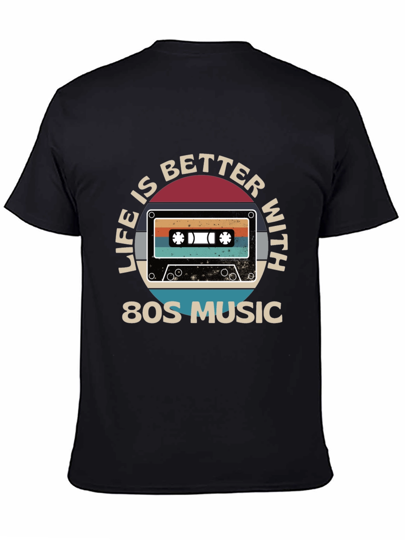Life is Better with 80s Music Cassette Graphic Tee