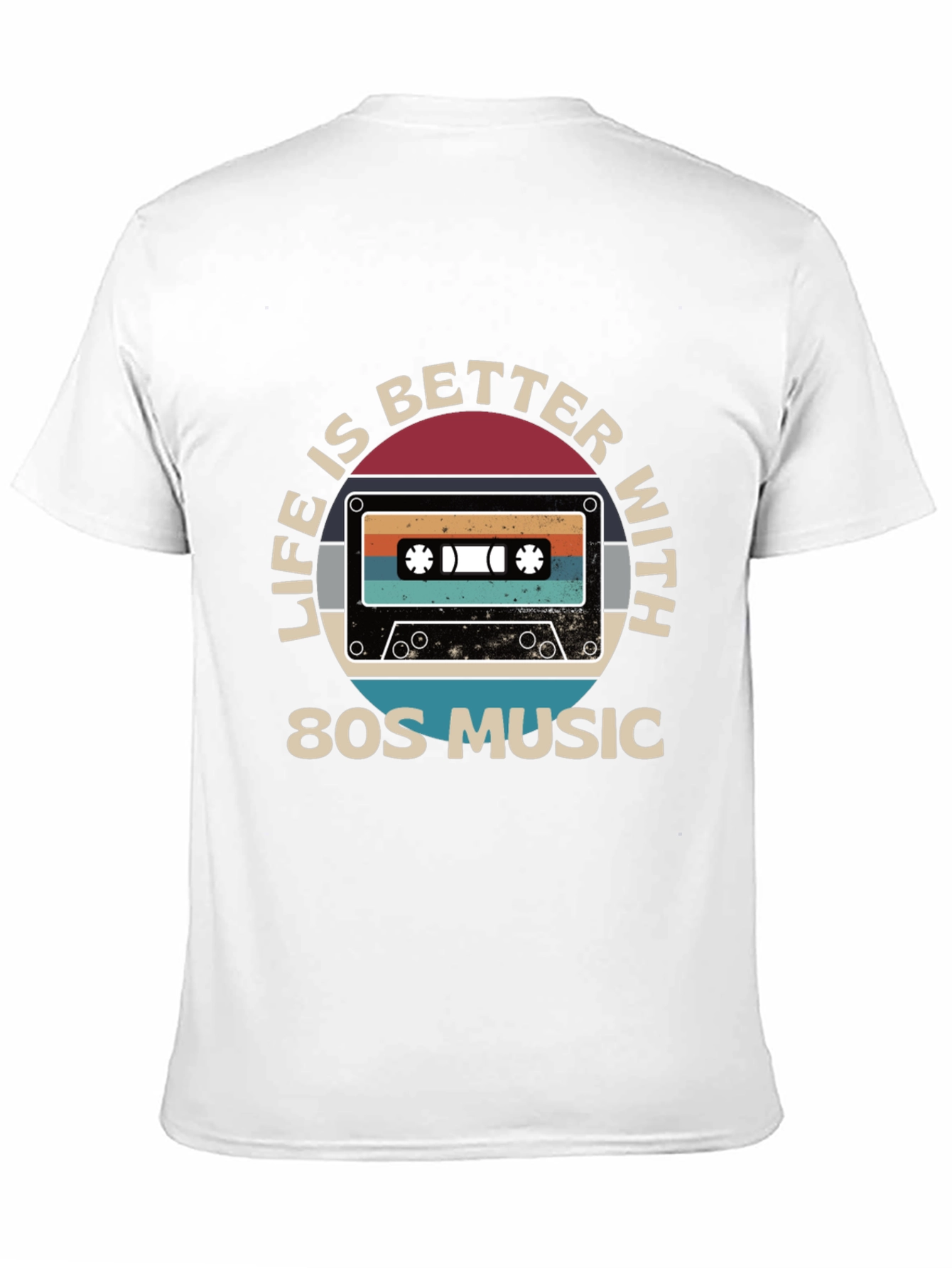 Life is Better with 80s Music Cassette Graphic Tee