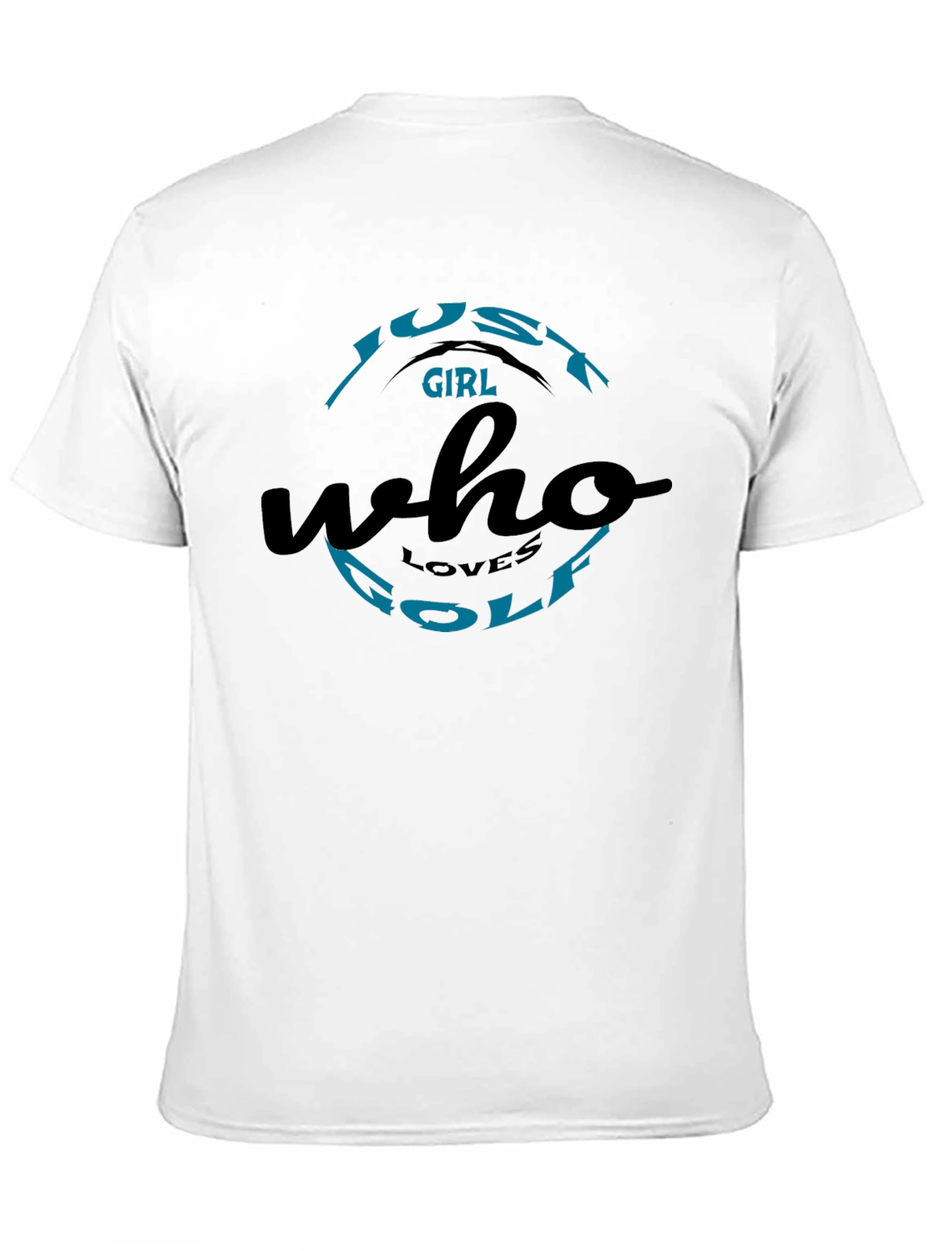 Just A Girl Who Loves Golf Black T-Shirt