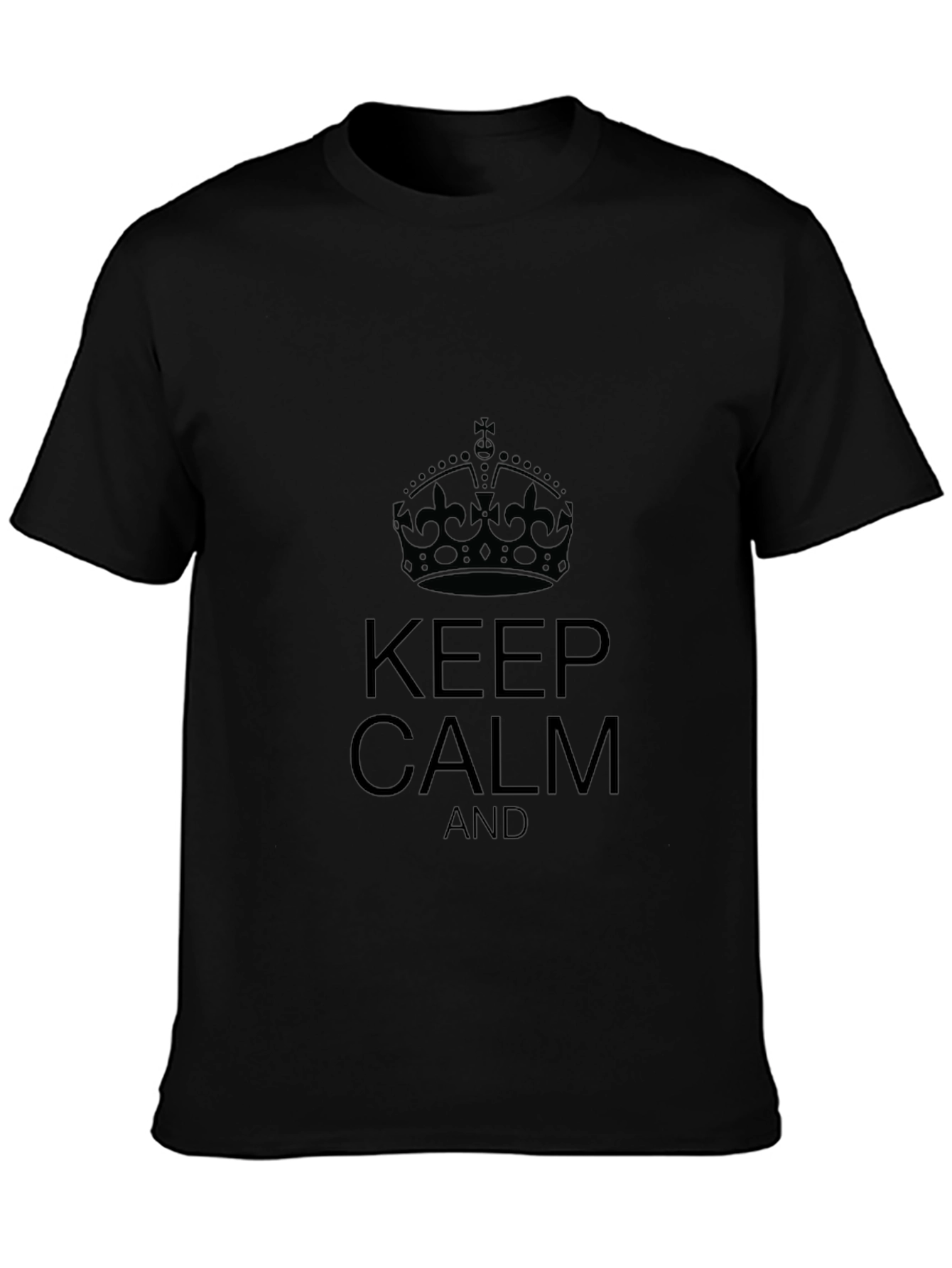 Keep Calm Black T-Shirt