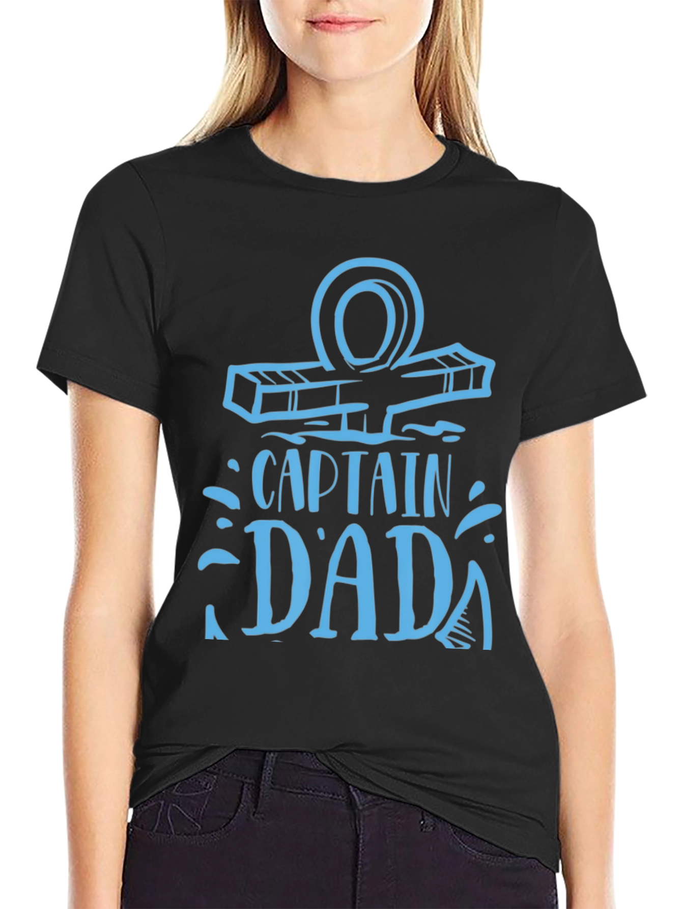 Captain Dada Black Graphic Tee