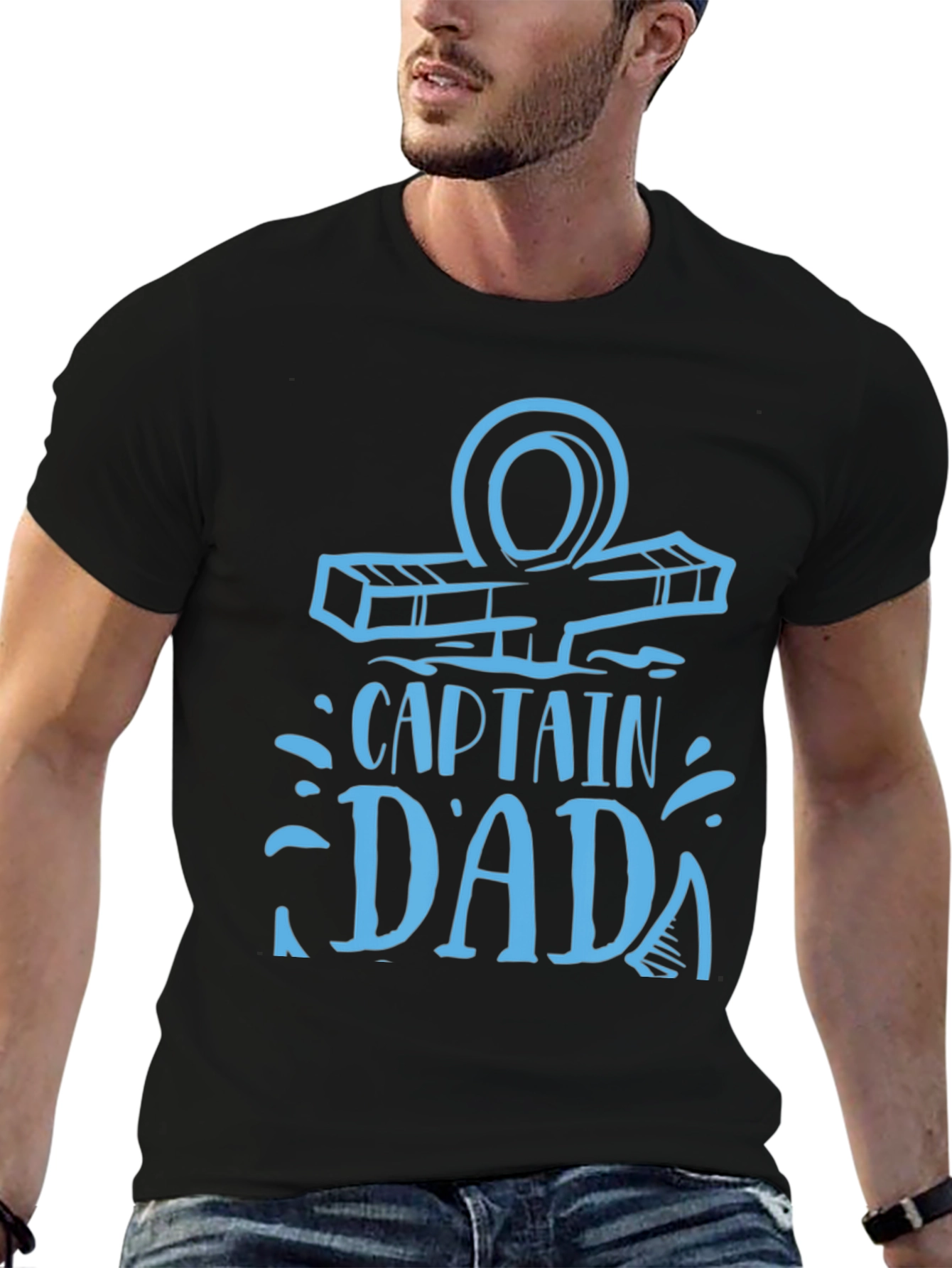 Captain Dada Black Graphic Tee