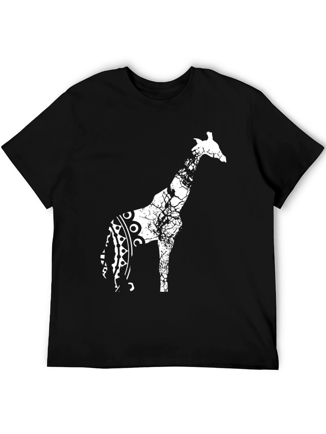 Giraffe Graphic Black T-Shirt