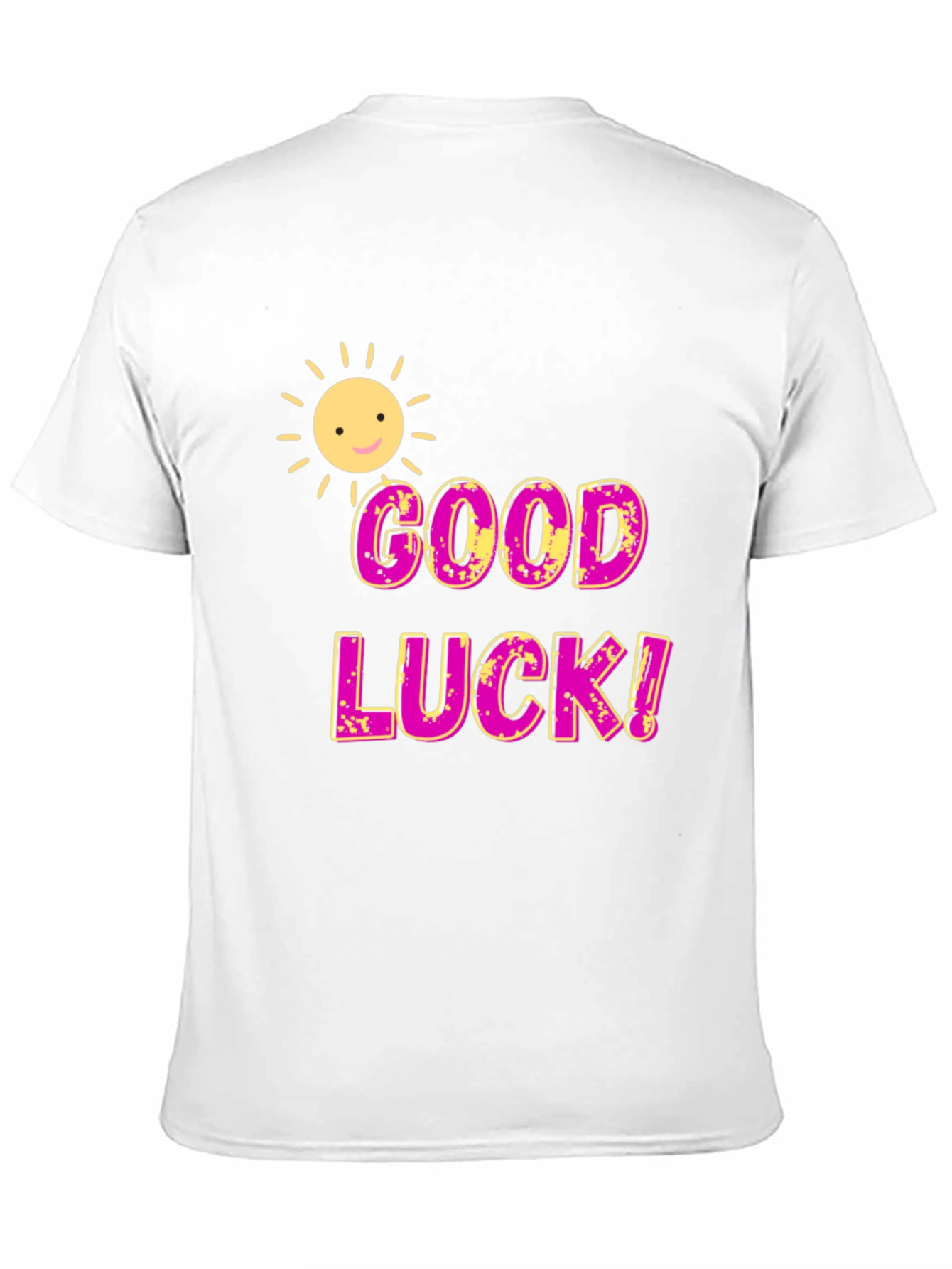 Good Luck Graphic T-Shirt - Black Cotton Blend