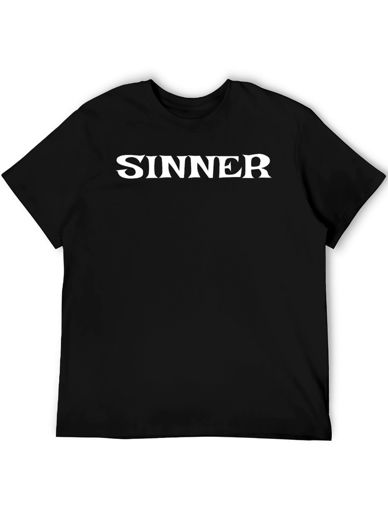 Sinner Tee - Bold Statement Black T-Shirt