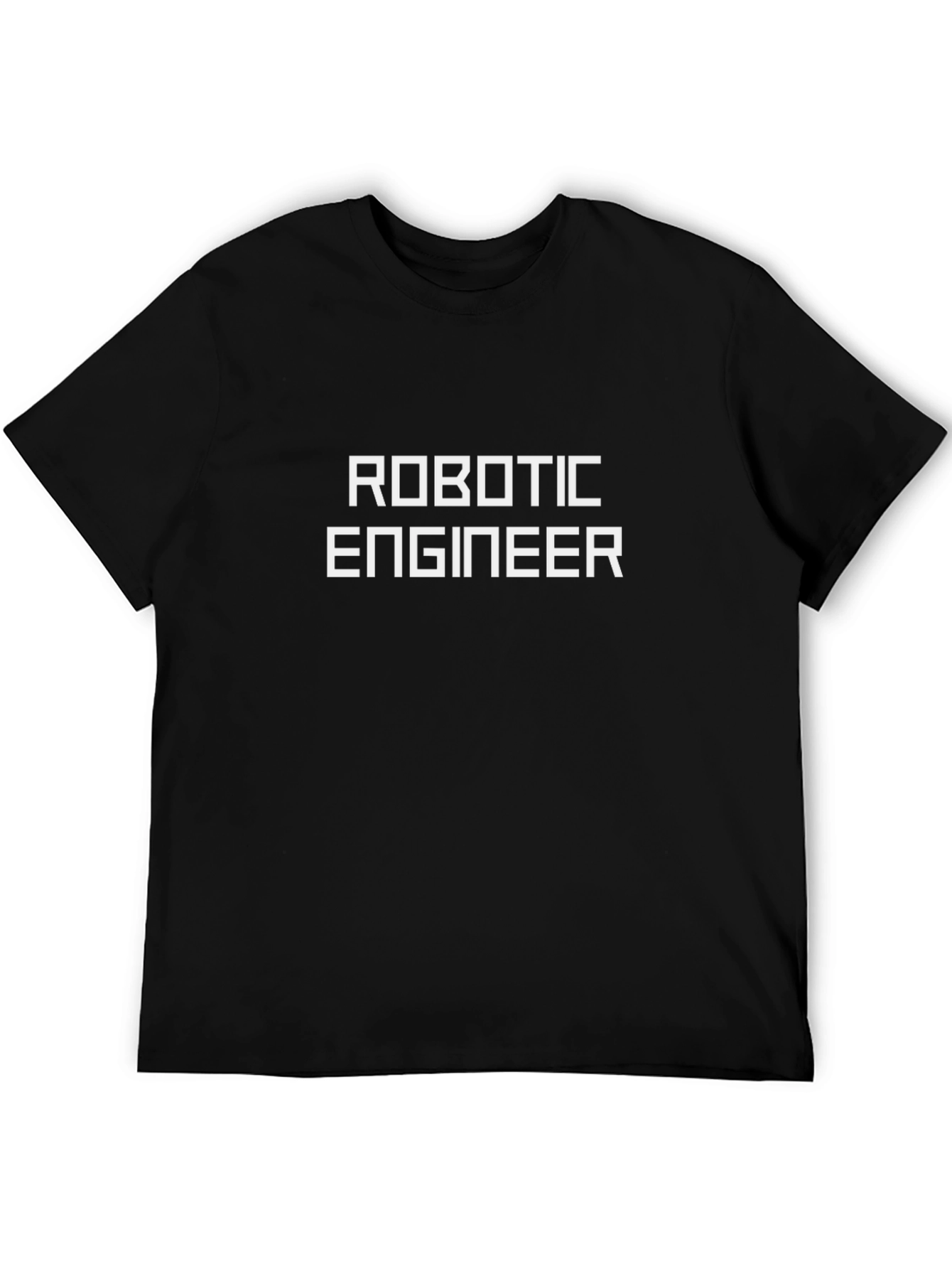 Robotic Engineer T-Shirt - Black Cotton Blend Tee