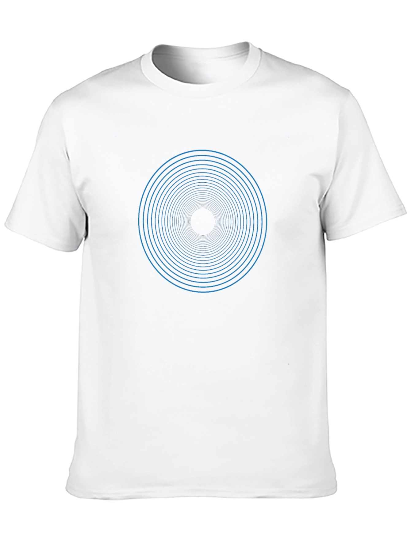 Hypnotic Circle Graphic Tee - Mens Black T-Shirt