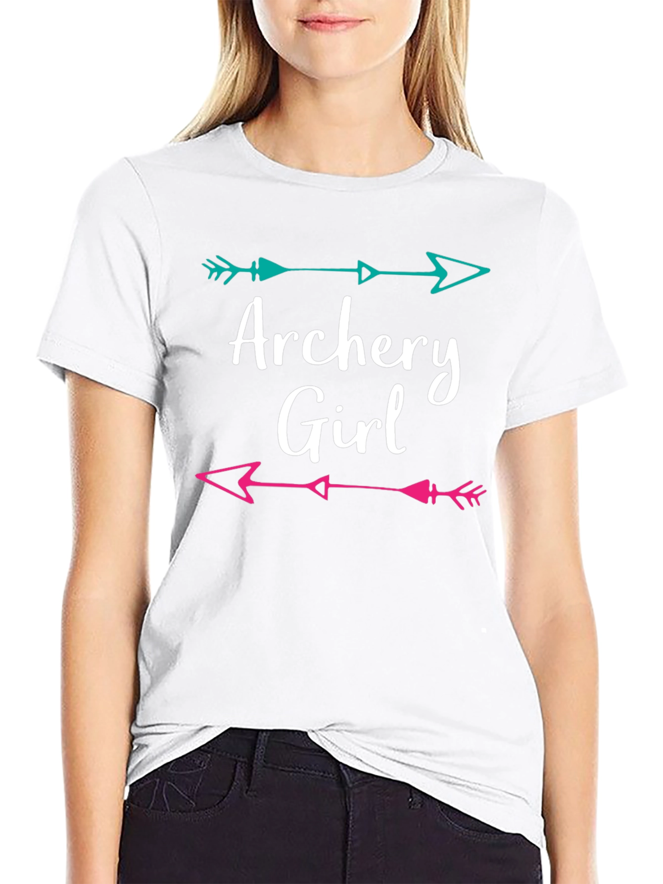 Archery Girl Arrow Graphic T-Shirt