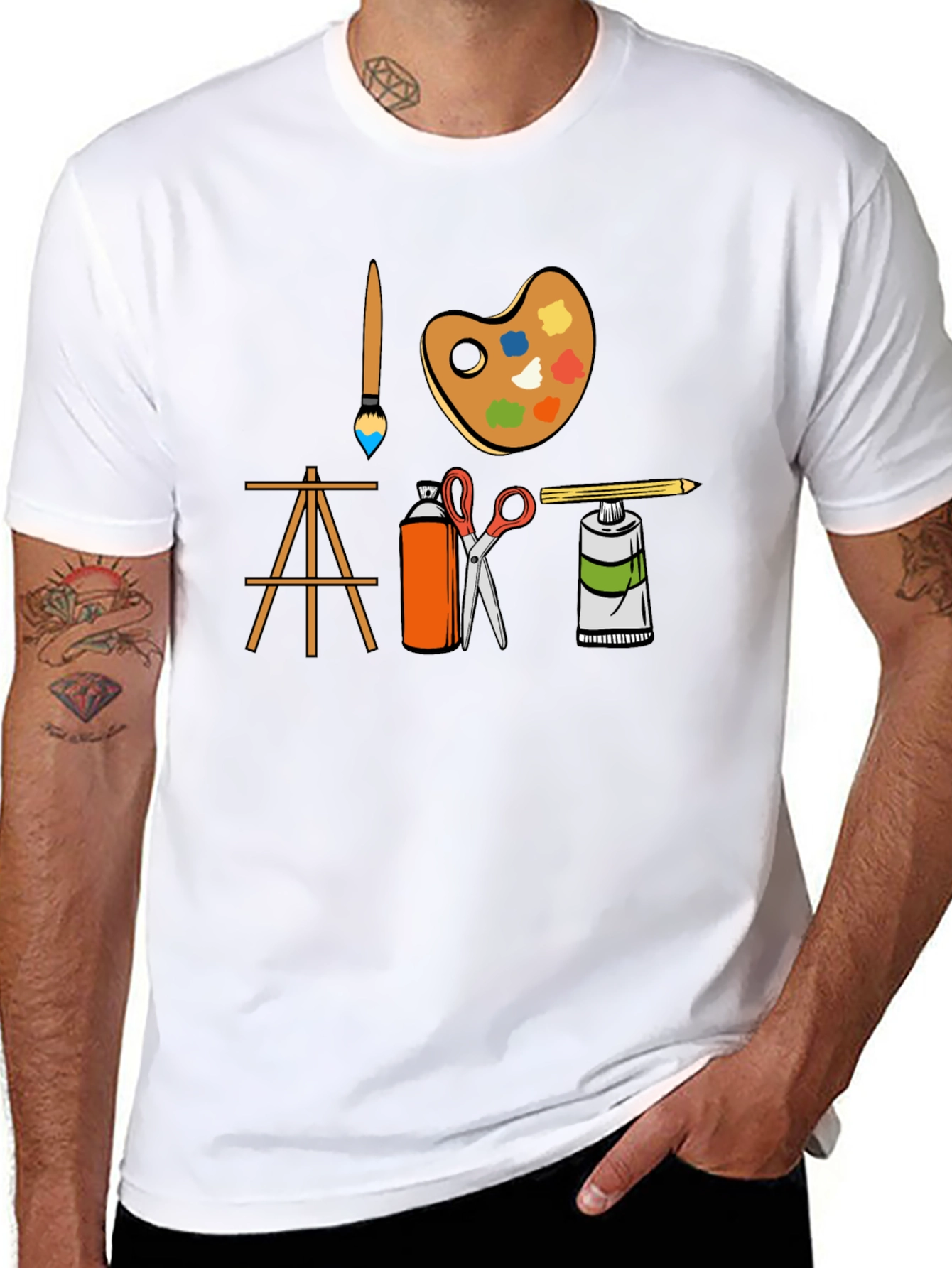 Artists Tools Graphic T-Shirt - Creative Arts Design