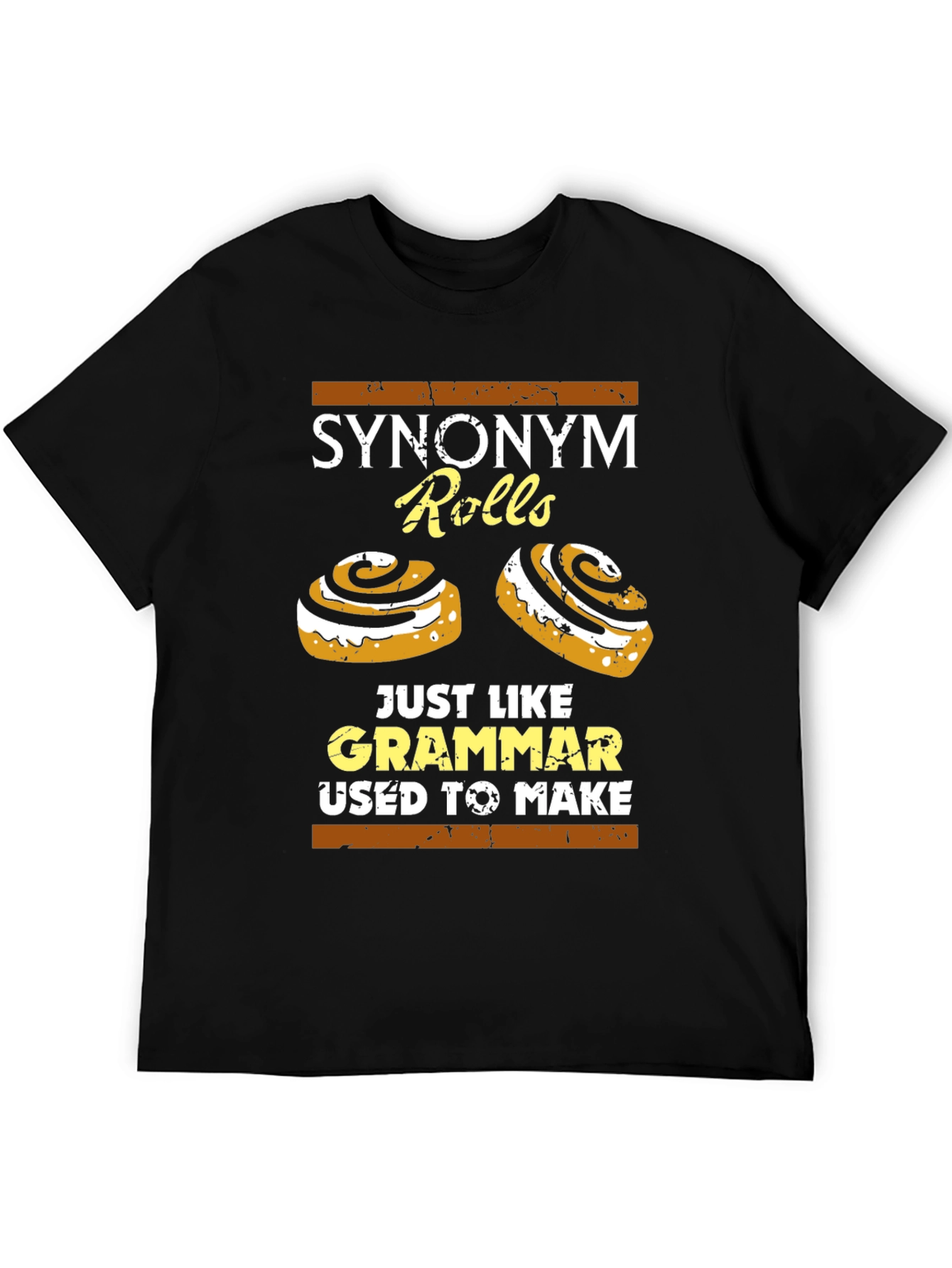 Synonym Rolls T-Shirt: Grammar Joke Tee