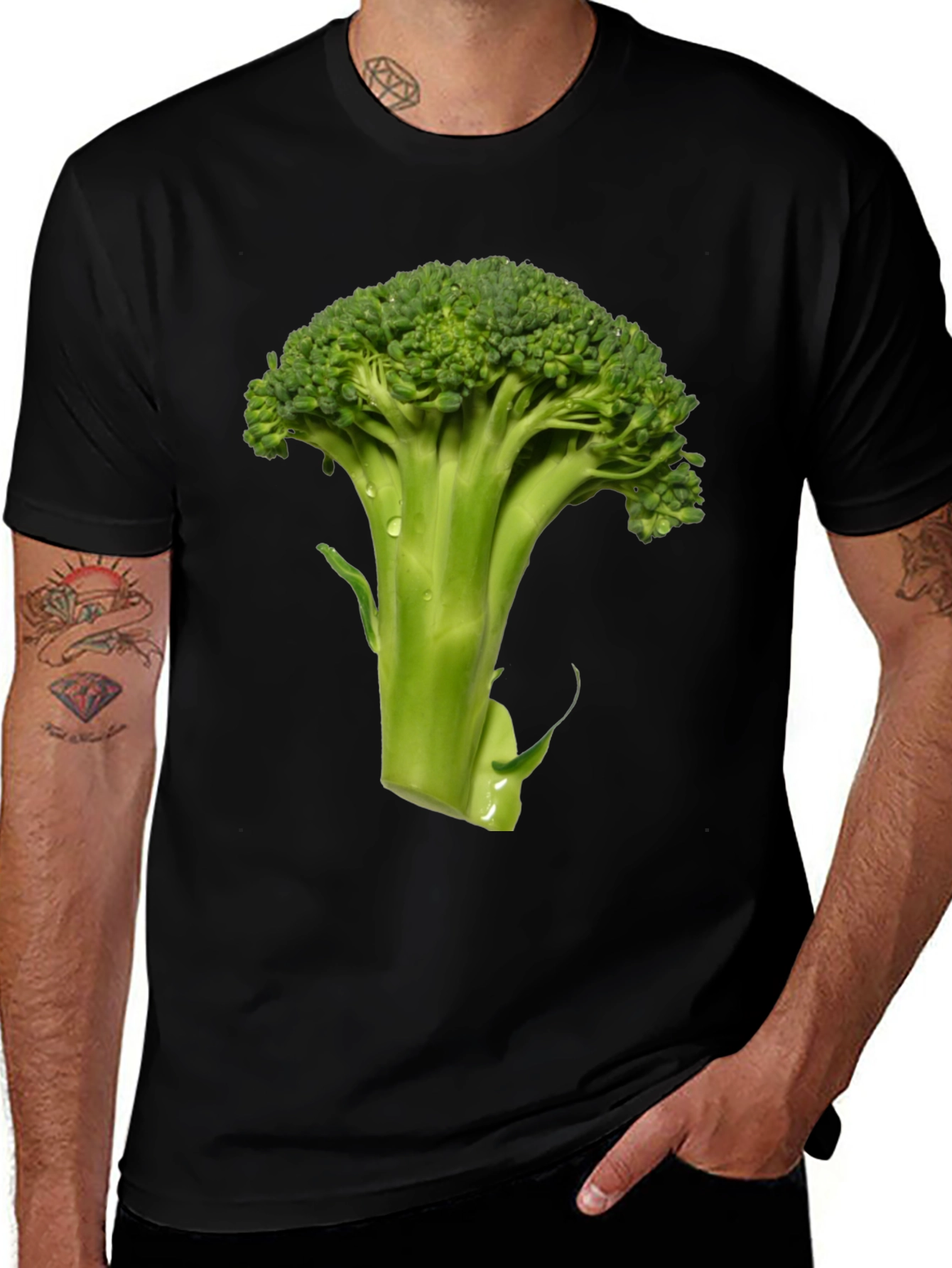Broccoli Graphic Tee - Fresh Vegetable Shirt